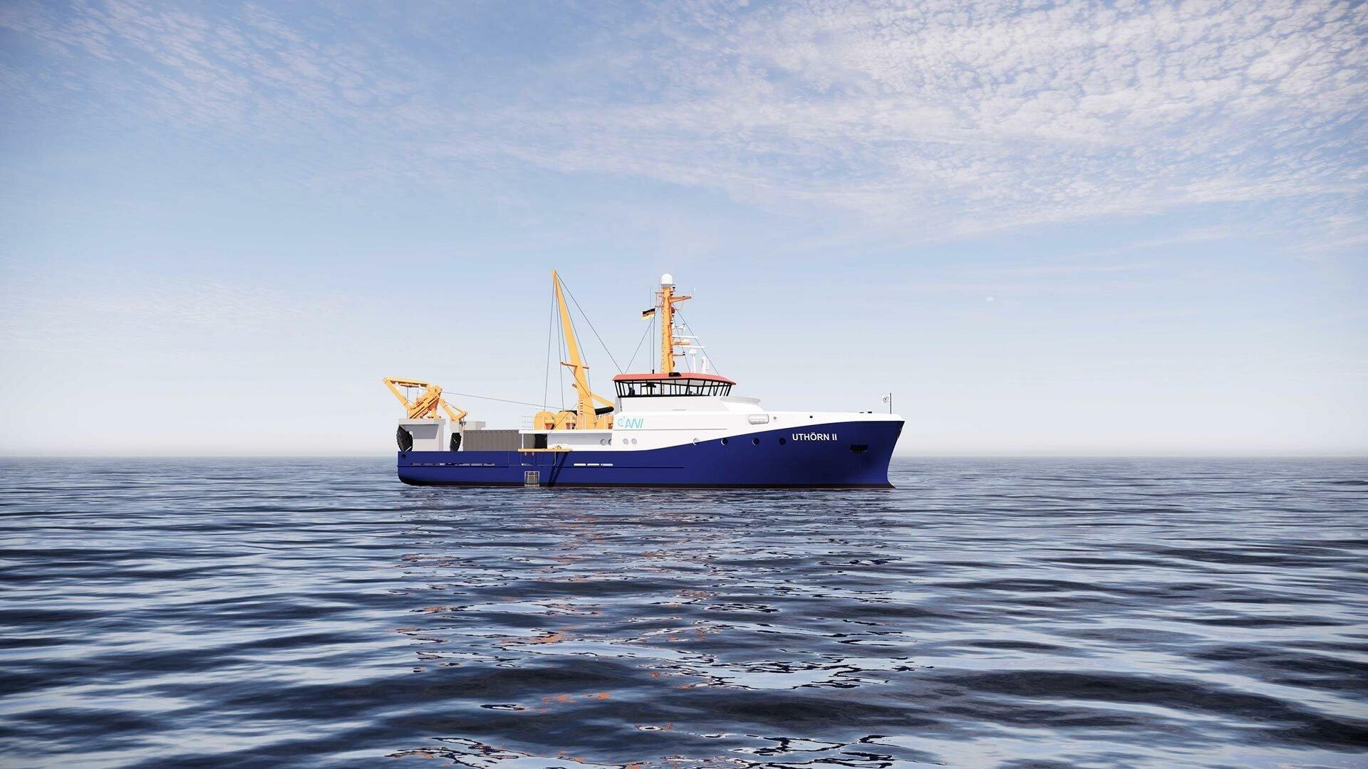 Research vessel powered by methanol