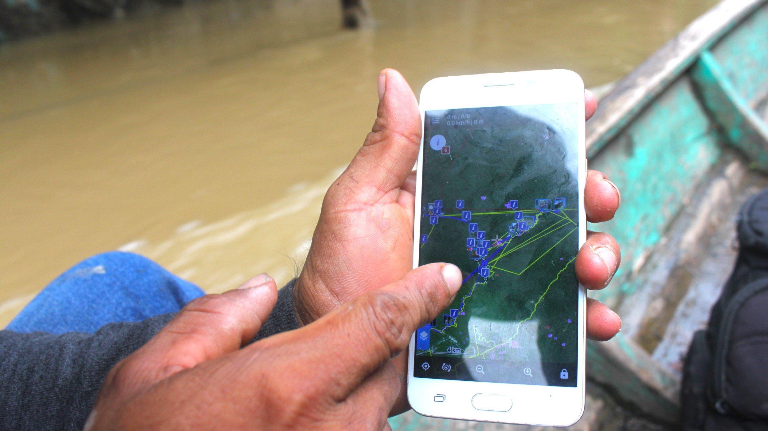 Protecting the rainforest with GPS maps