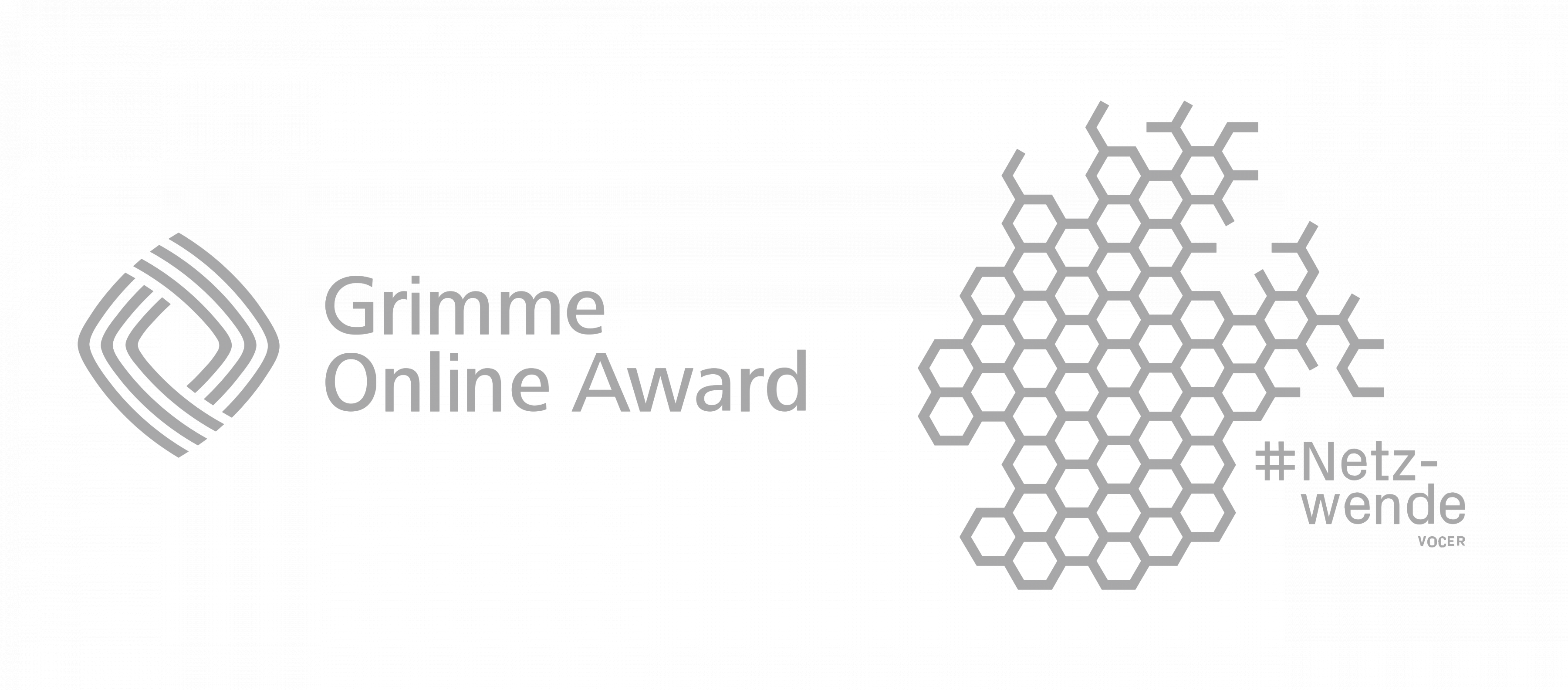 Logos: Grimme Online Award 2018 & VOCER #NETZWENDE-Award 2017