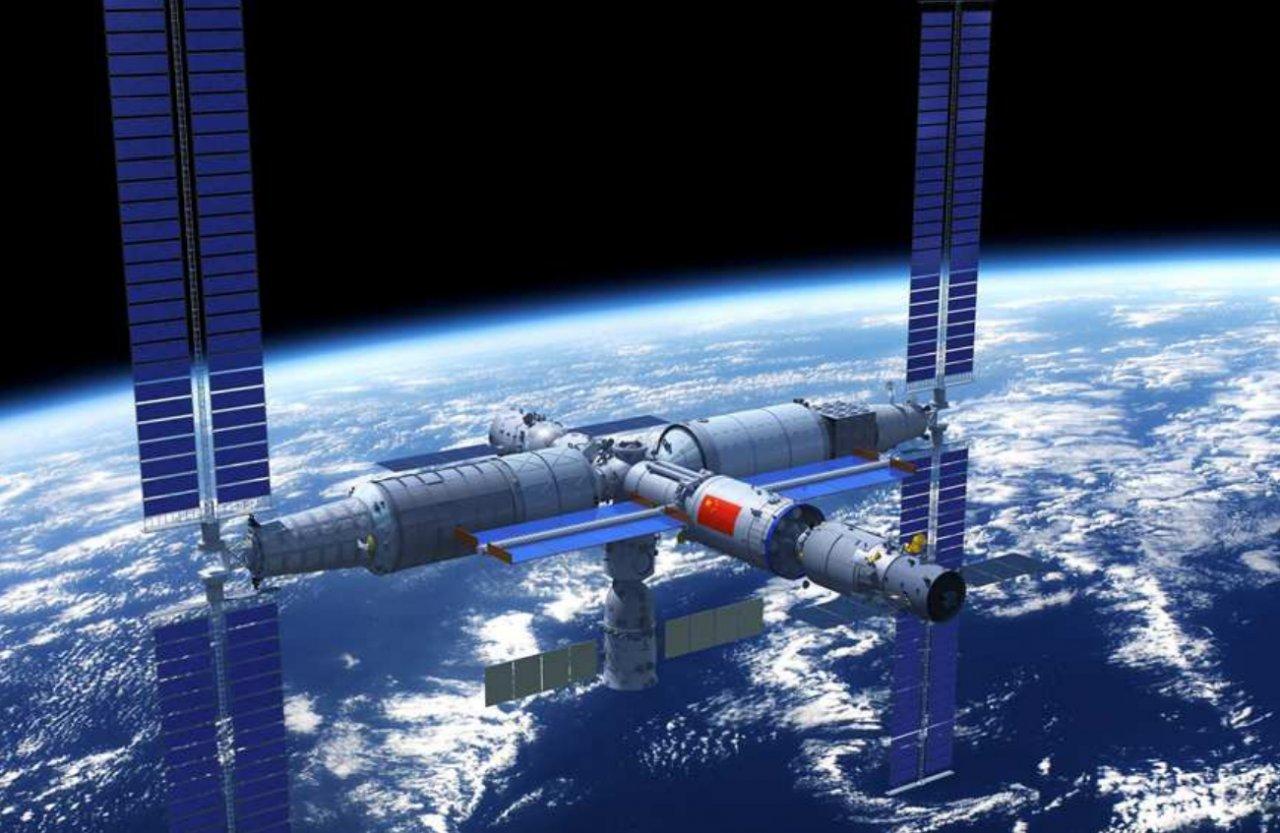 Chinas geplante Raumstation, deren Aufbau 2020 beginnen soll