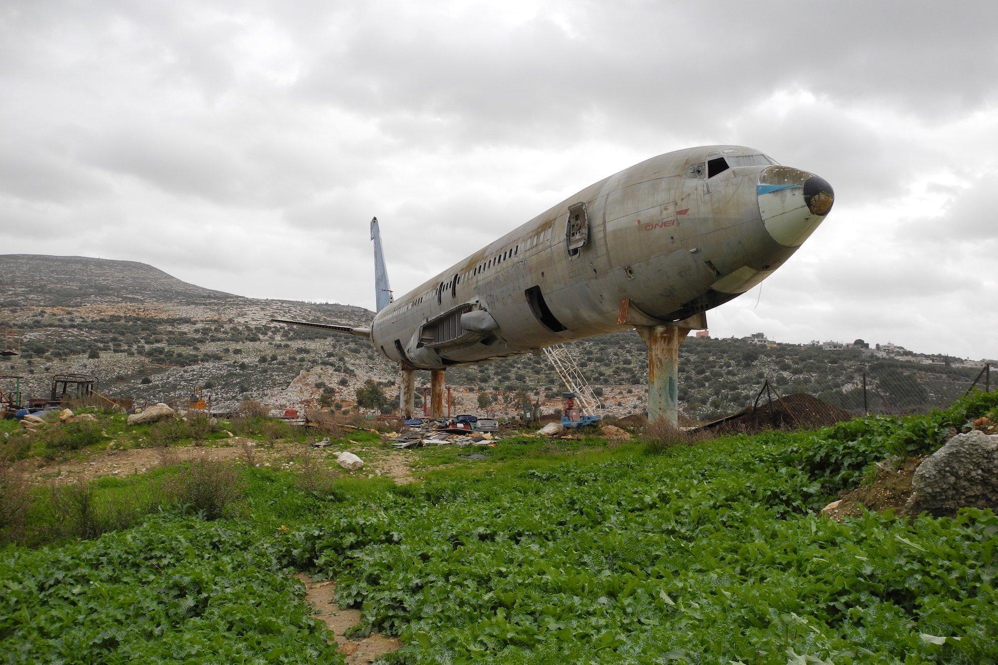 So sah die Boeing 707 bei Nablus im Westjordanland lange Zeit aus.