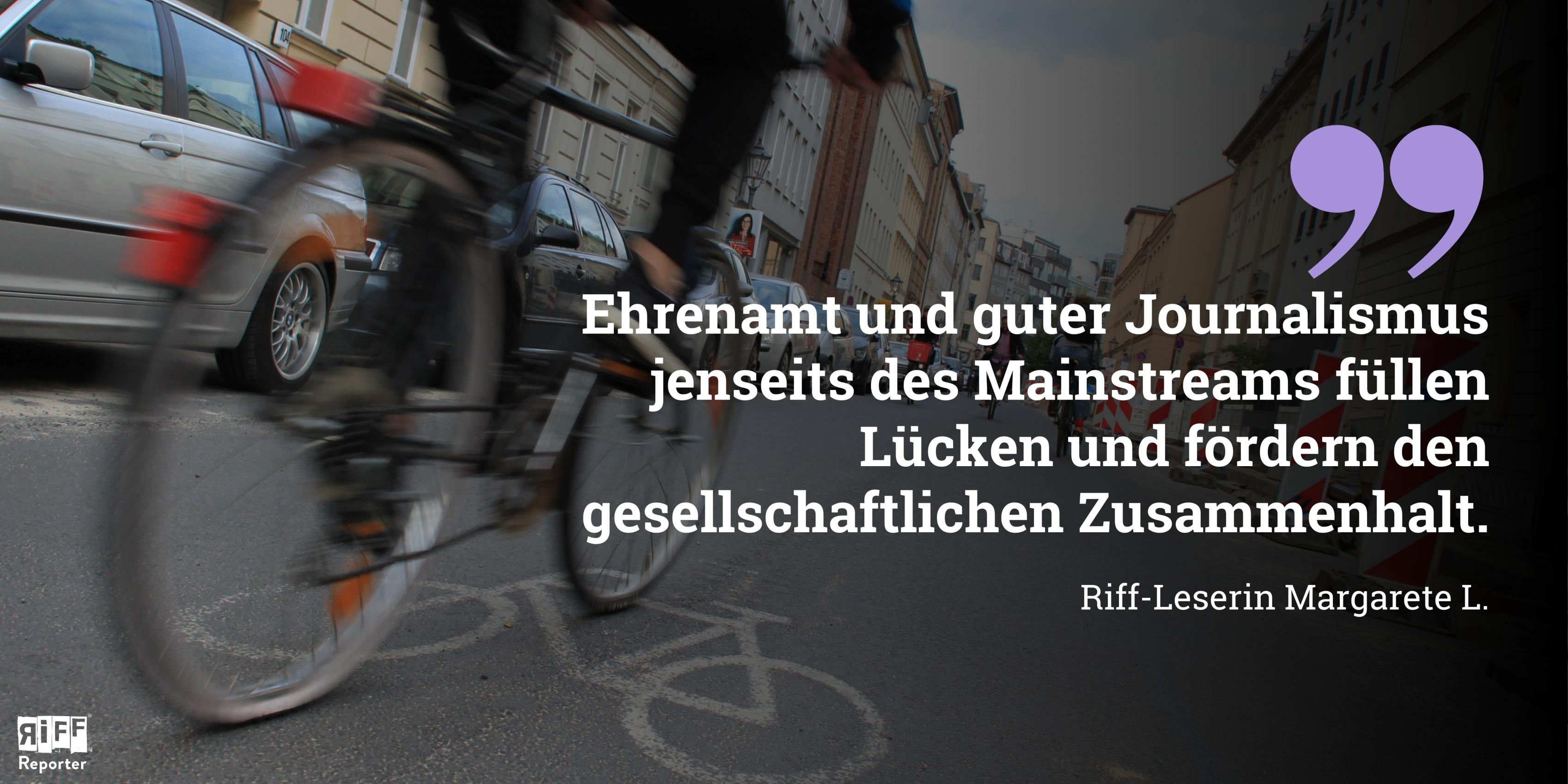 Ehrenamt und guter Journalismus jenseits des Mainstreams füllen Lücken und fördern den gesellschaftlichen Zusammenhalt.