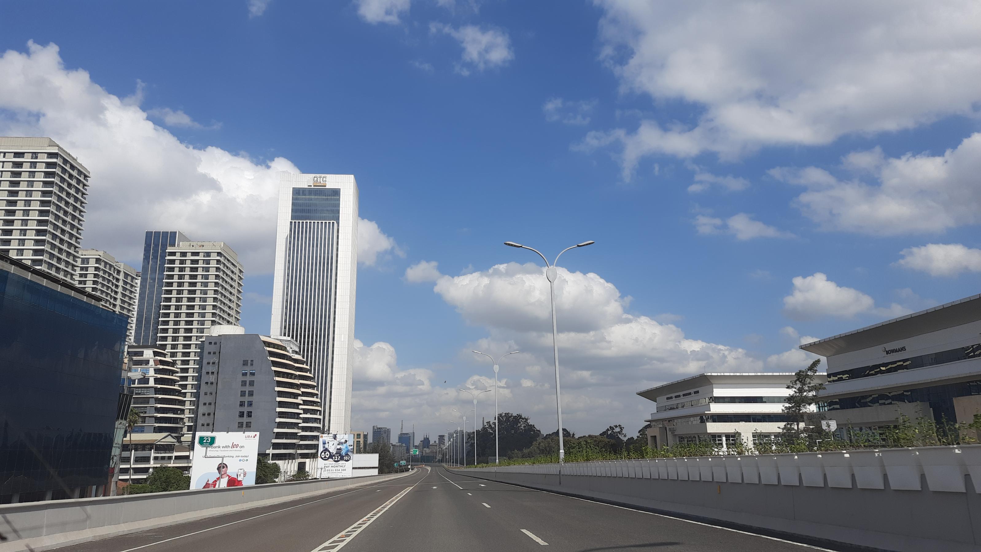 Schnellstraße in Kenias Hauptstadt Nairobi.