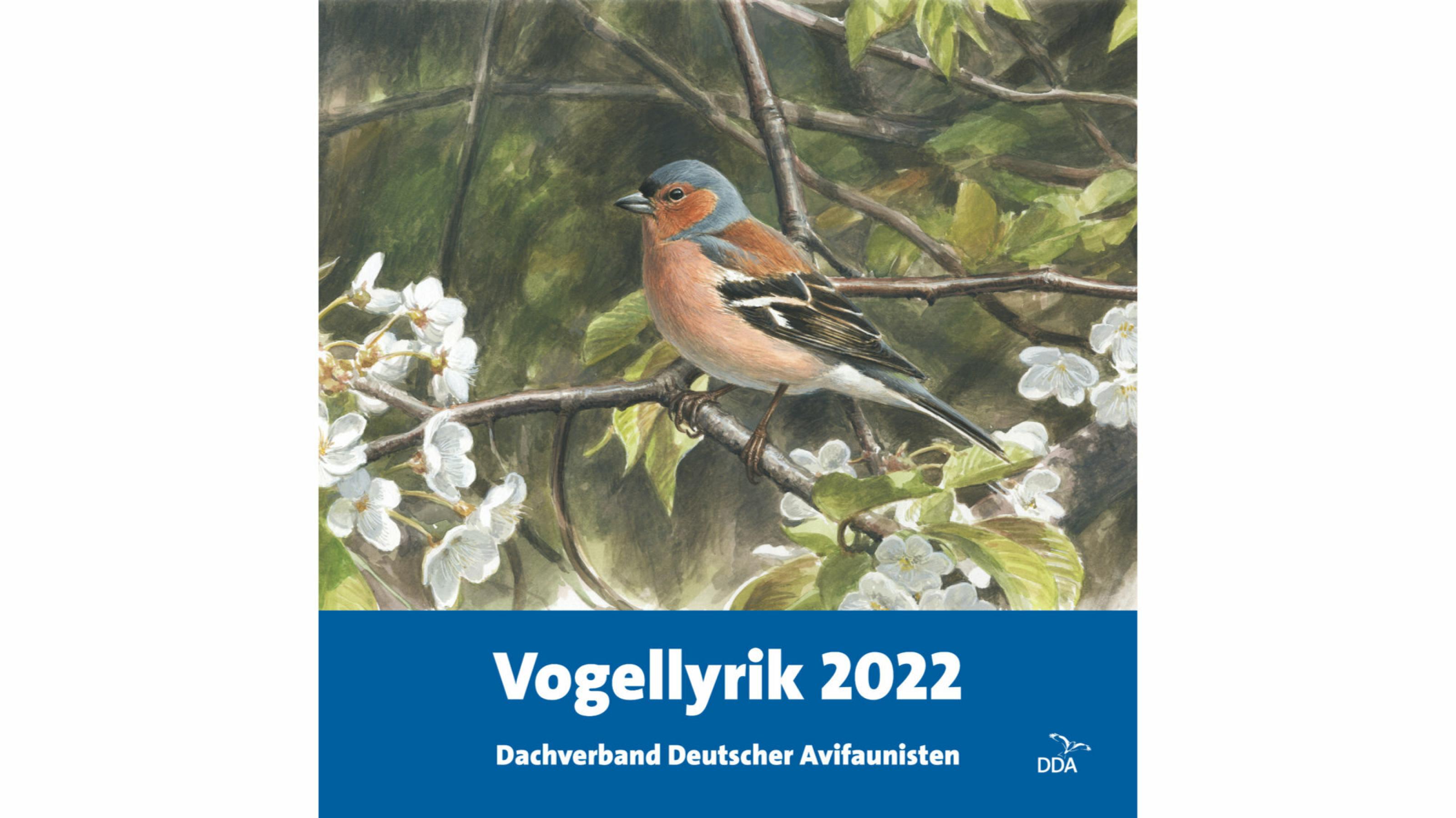 Das Cover des Kalenders zeigt einen gezeichneten Buchfinken.