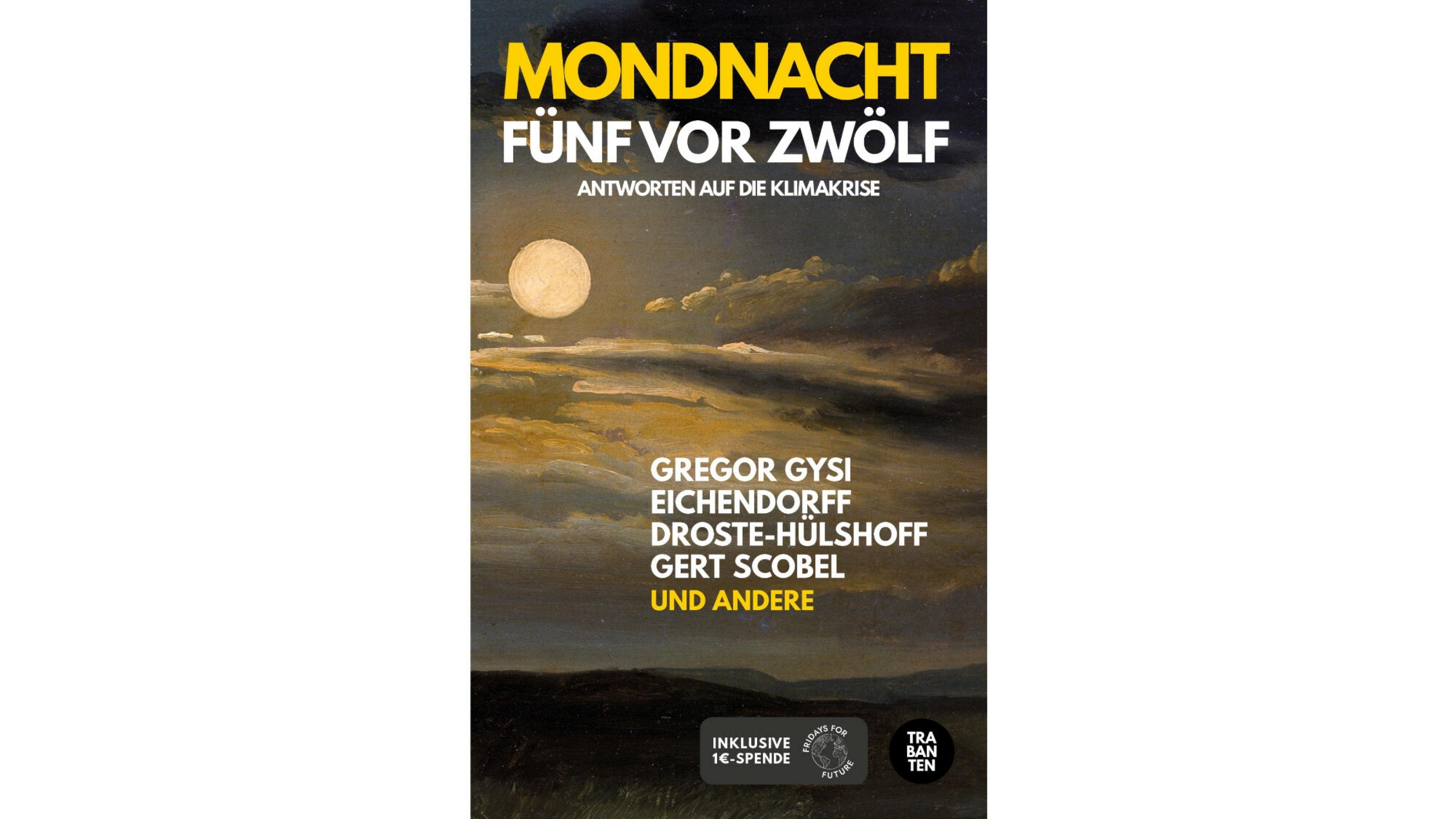 Das Buchcover zeigt den Vollmond am bewölkten Nachthimmel.