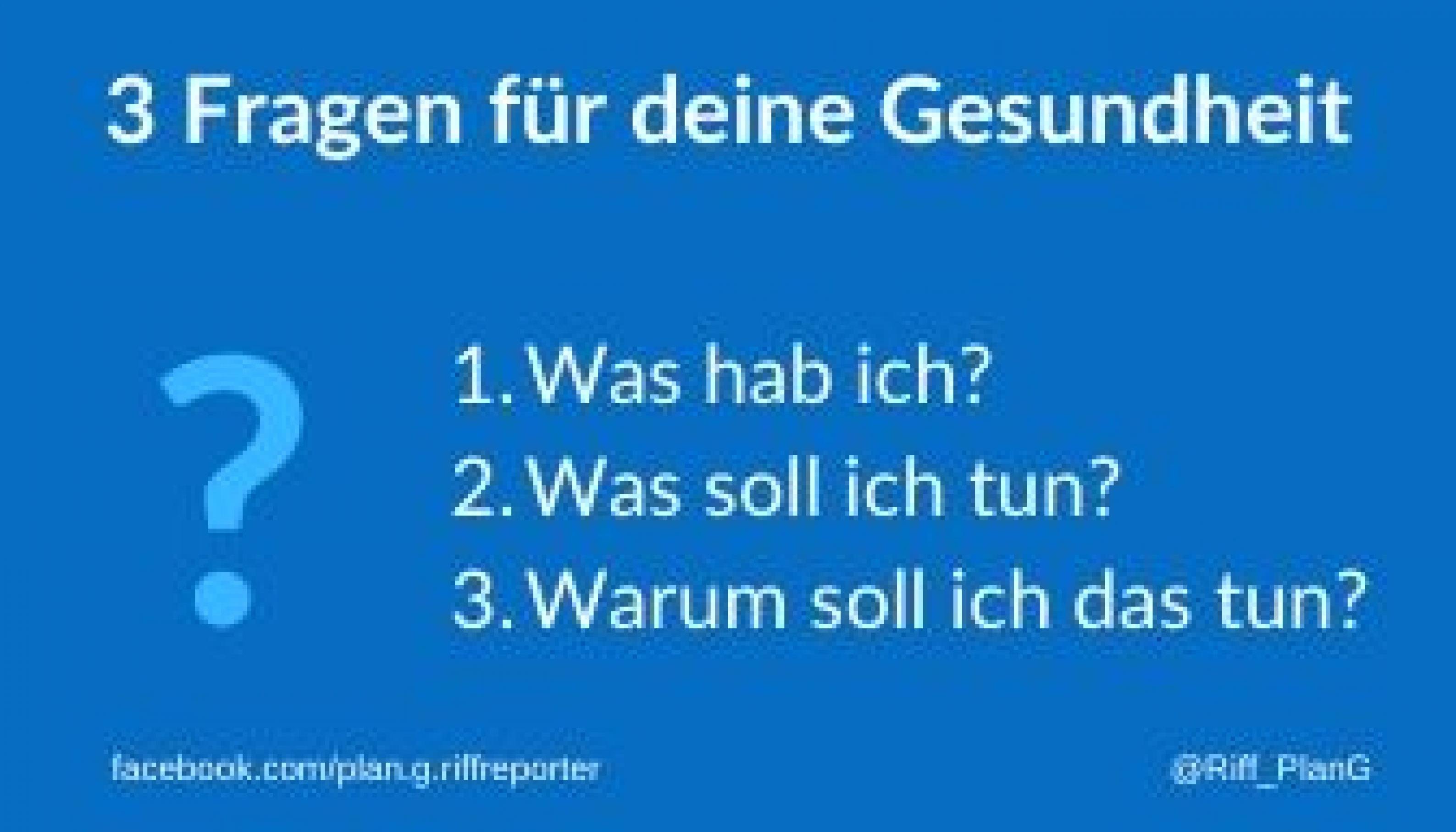 Grafik 3 Fragen für deine Gesundheit