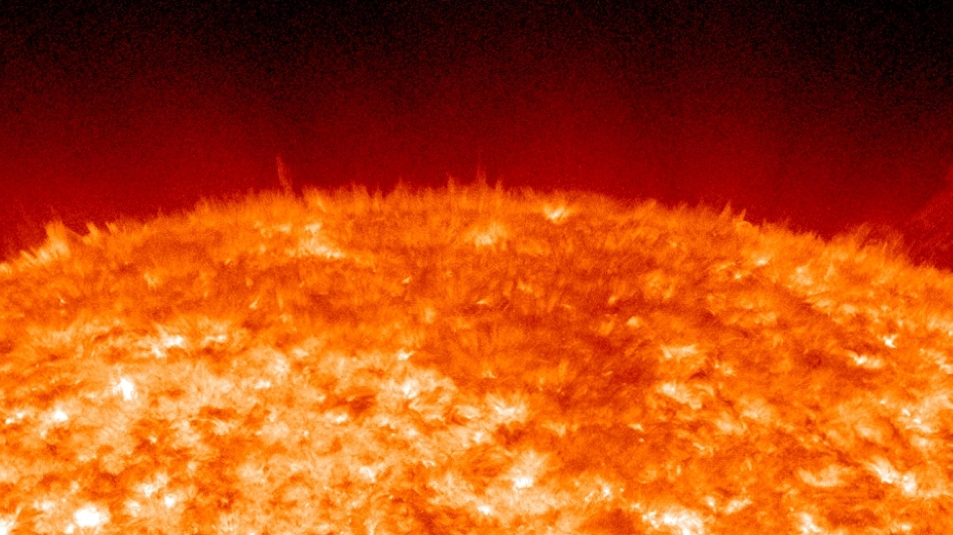 Die Oberfläche der Sonne, gesehen vom NASA-Satelliten SDO