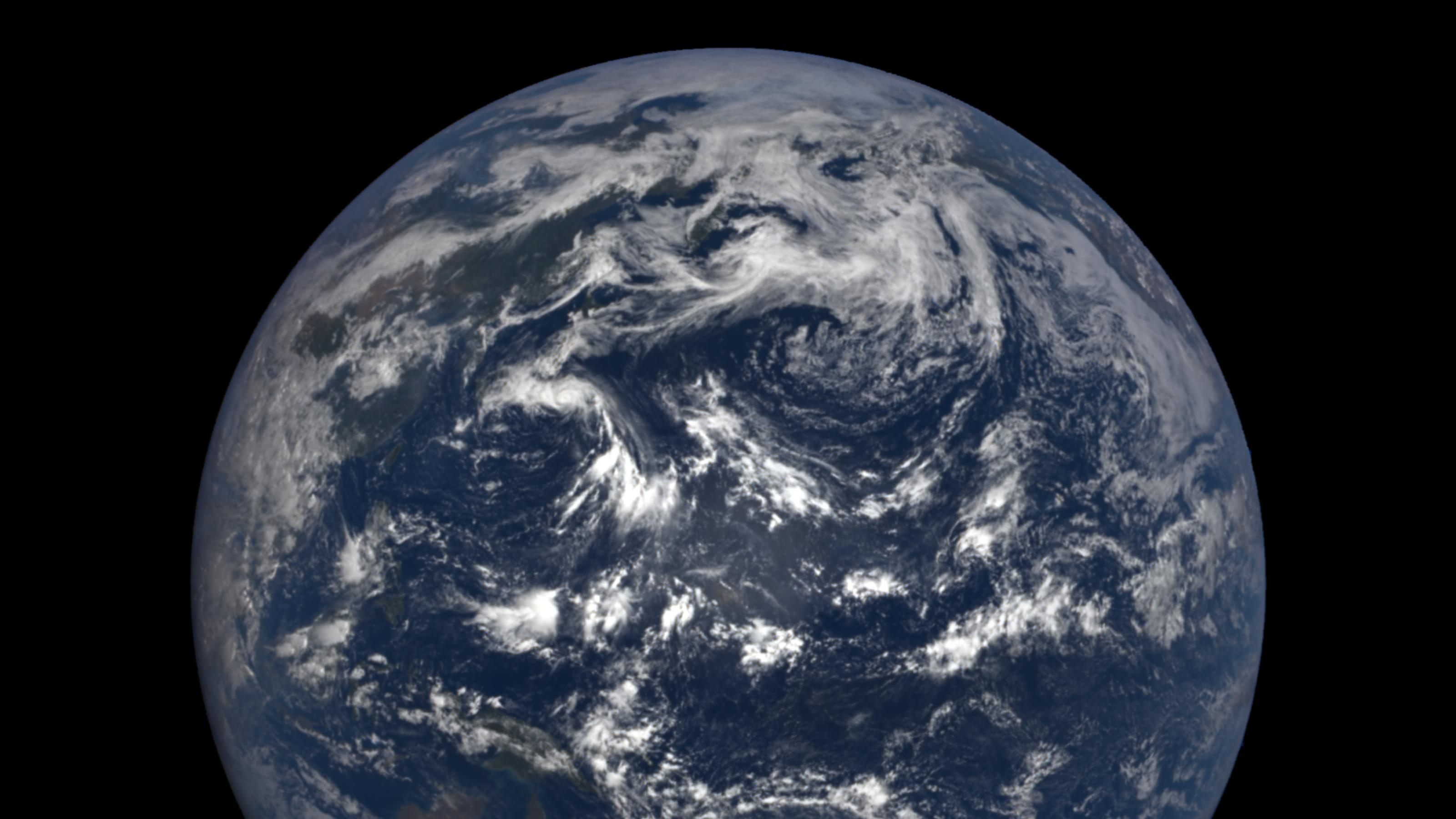 Der Pazifik, aufgenommen am 28. Juli 2018 vom Satelliten DSCOVR