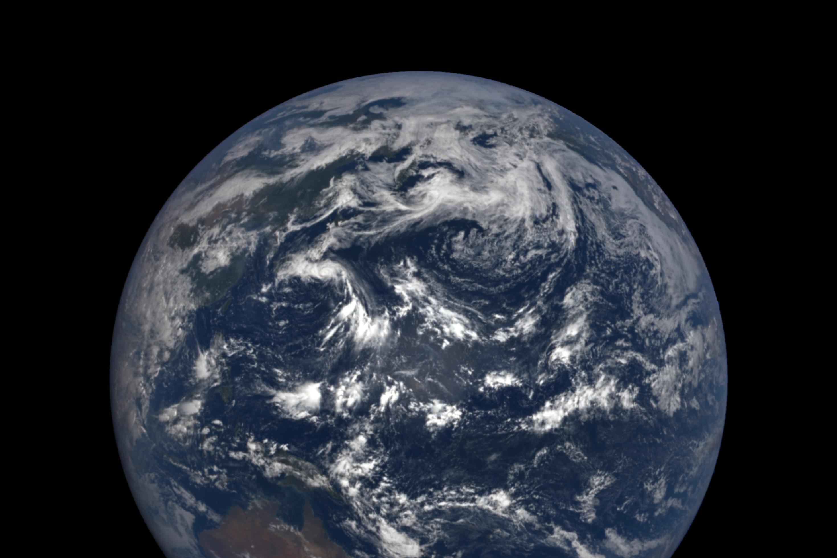 Der Pazifik, aufgenommen am 28. Juli 2018 vom Satelliten DSCOVR
