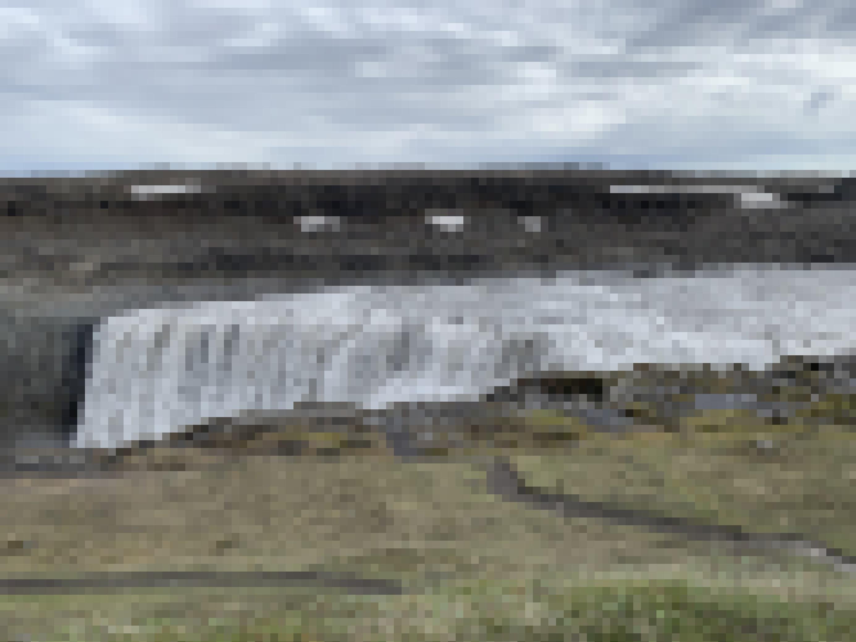 Wasserfall in Island. Keine Menschen
