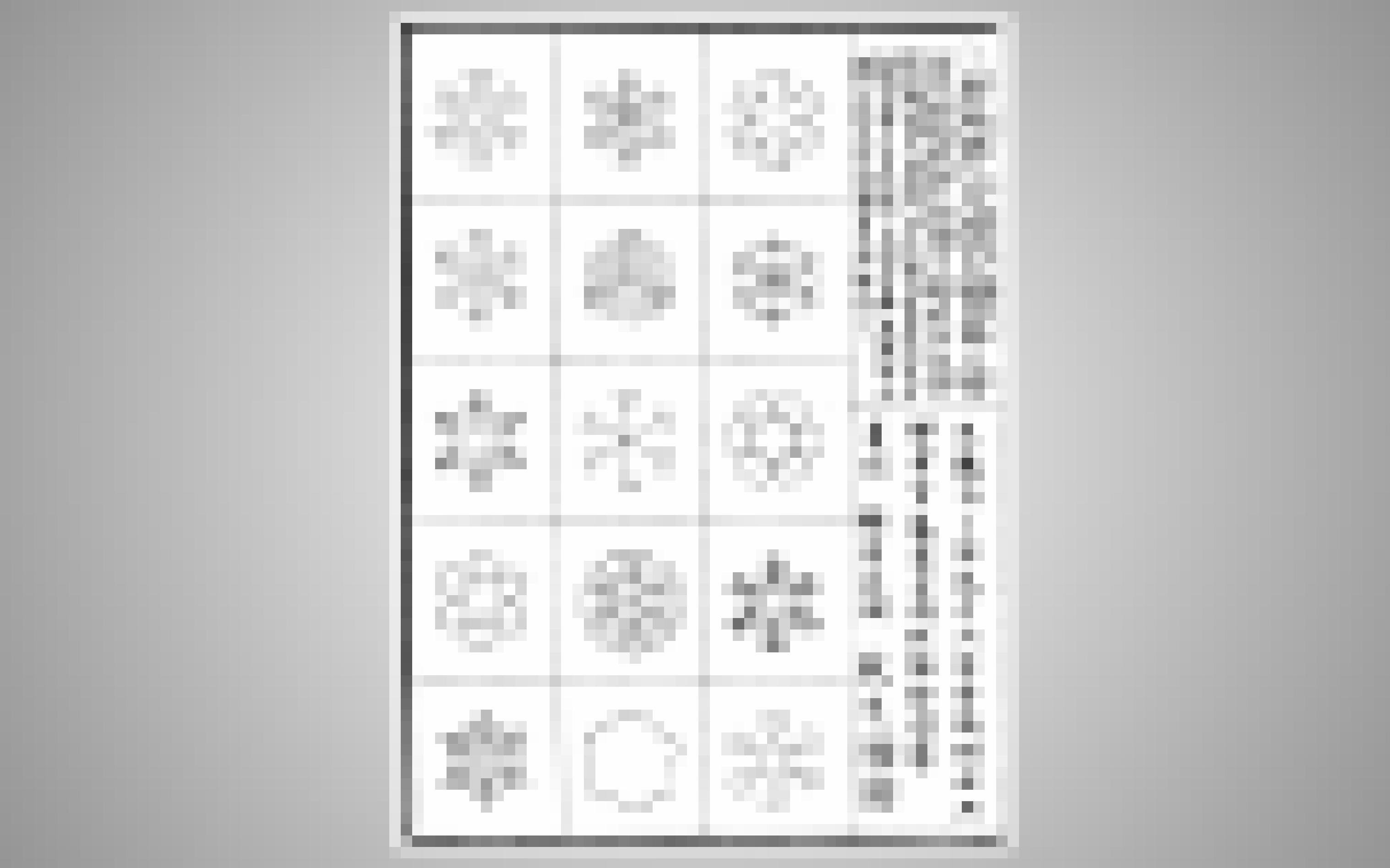 Eine Zeichnung verschiedener Eiskristalle