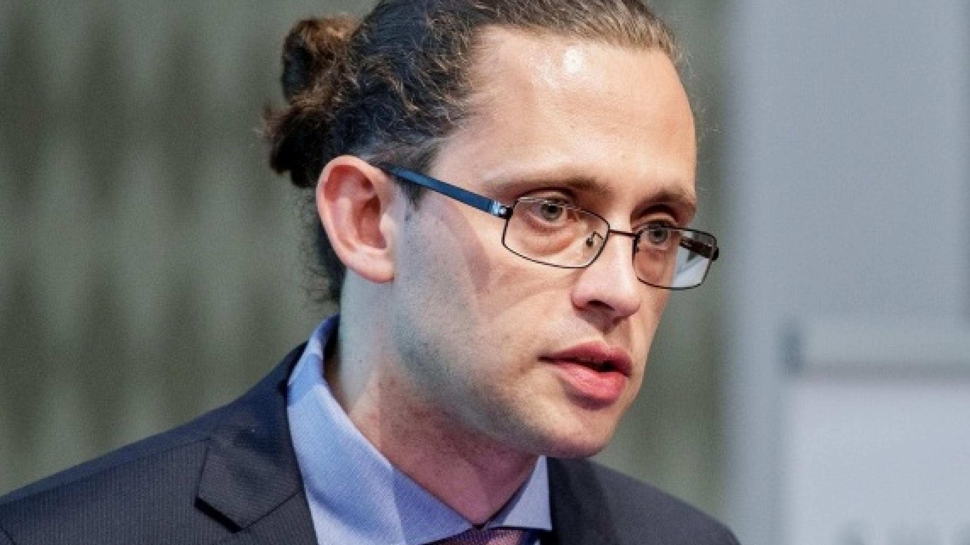 Wirtschaftswissenschaftler Emanuele Campiglio auf der Konferenz „Green finance, regulation and monetary policy“, 2018