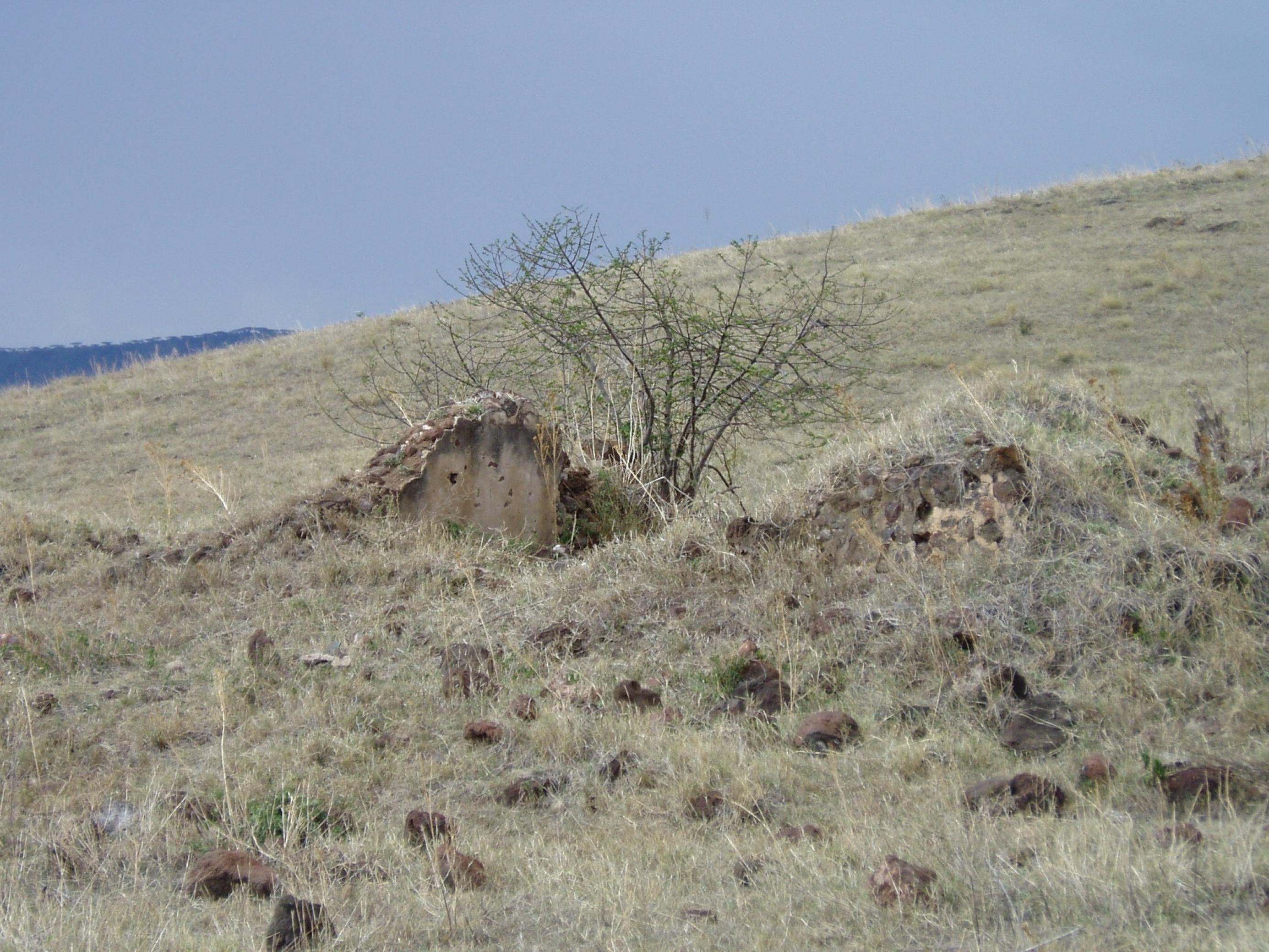 Die Ruine der Farm von Adolf Siedentopf.