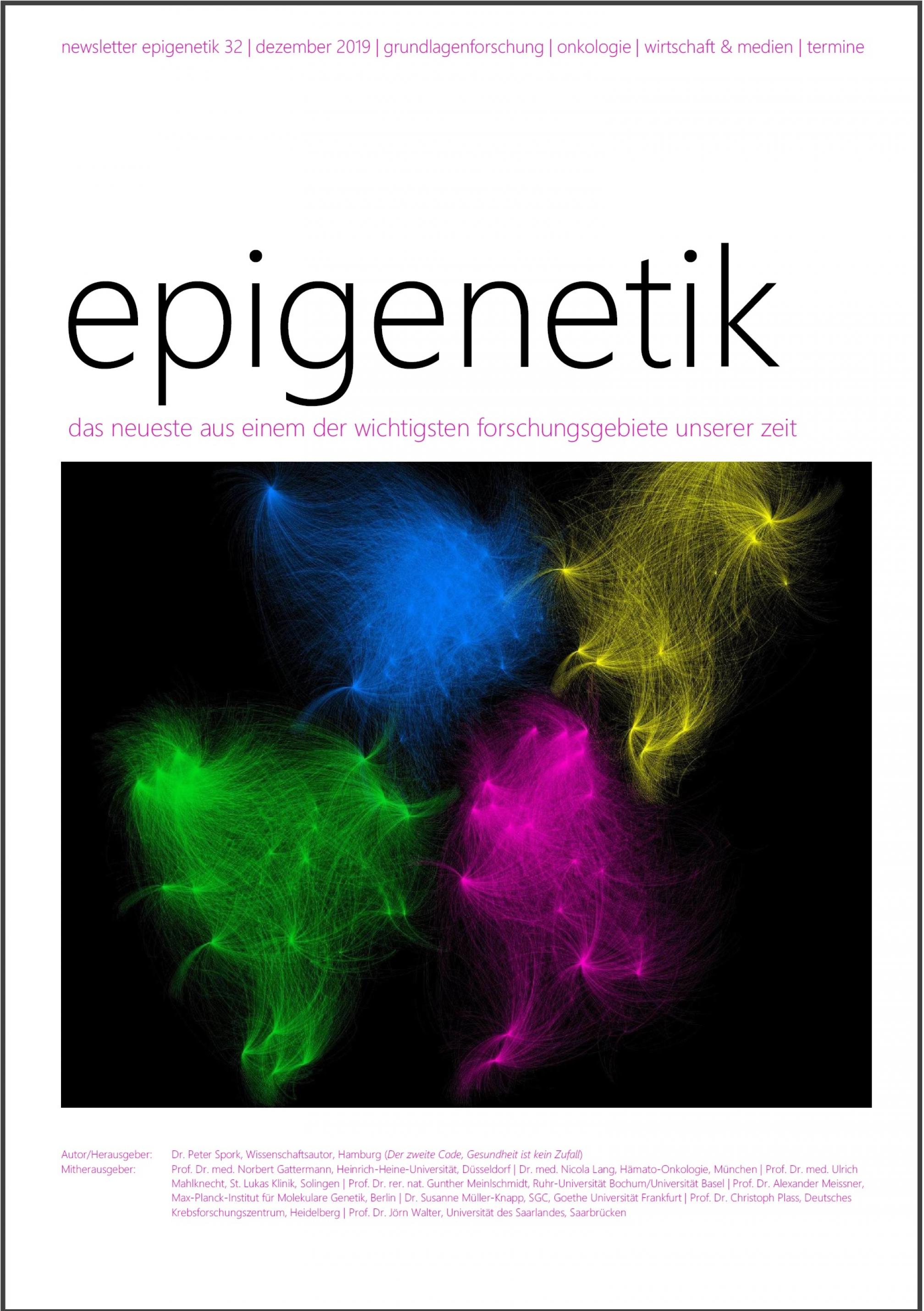 Newsletter Epigenetik 32 / Dezember 2019 / das neueste aus einem der wichtigsten forschungsgebiete unserer zeit