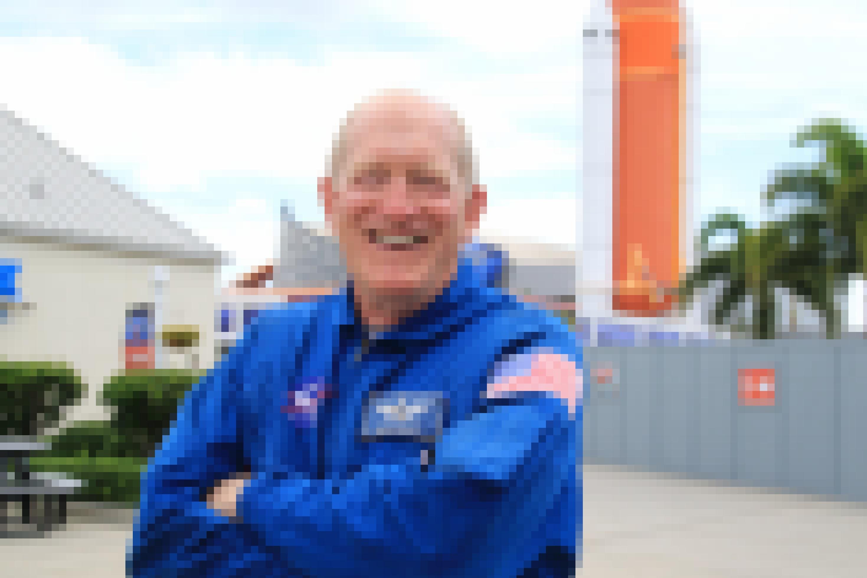 Astronaut Sam Gemar lächelt in die Kamera
