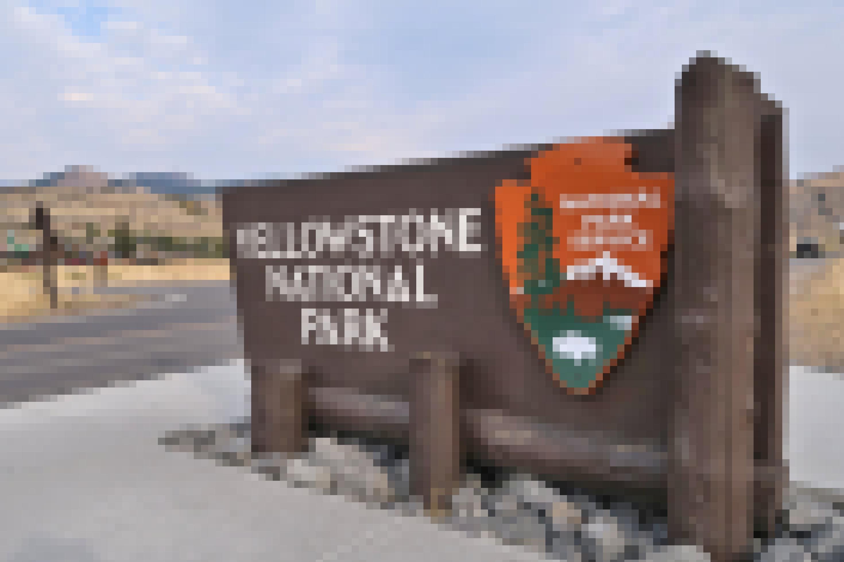 Eingangsschild zum Yellowstone-Nationalpark.