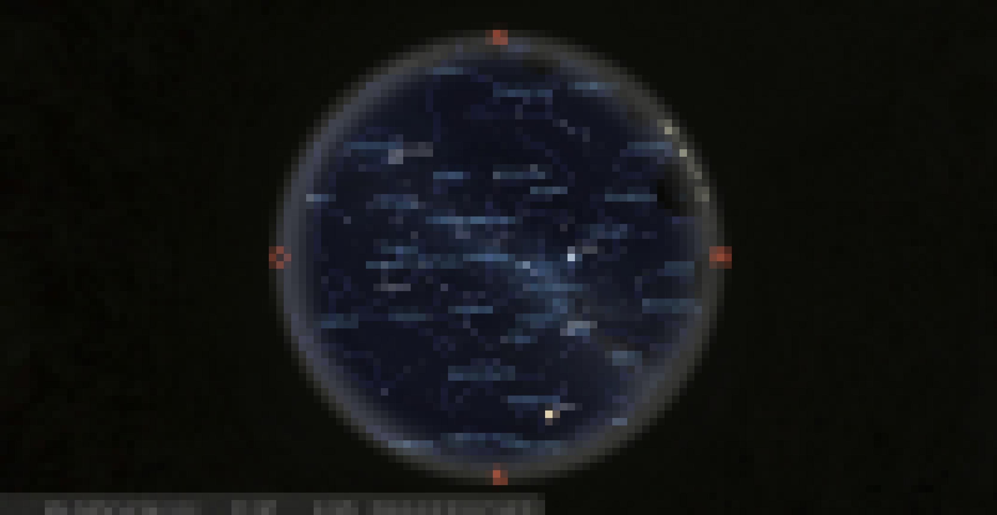 Ein Blick auf den Nachthimmel von einem Satelliten [AI]