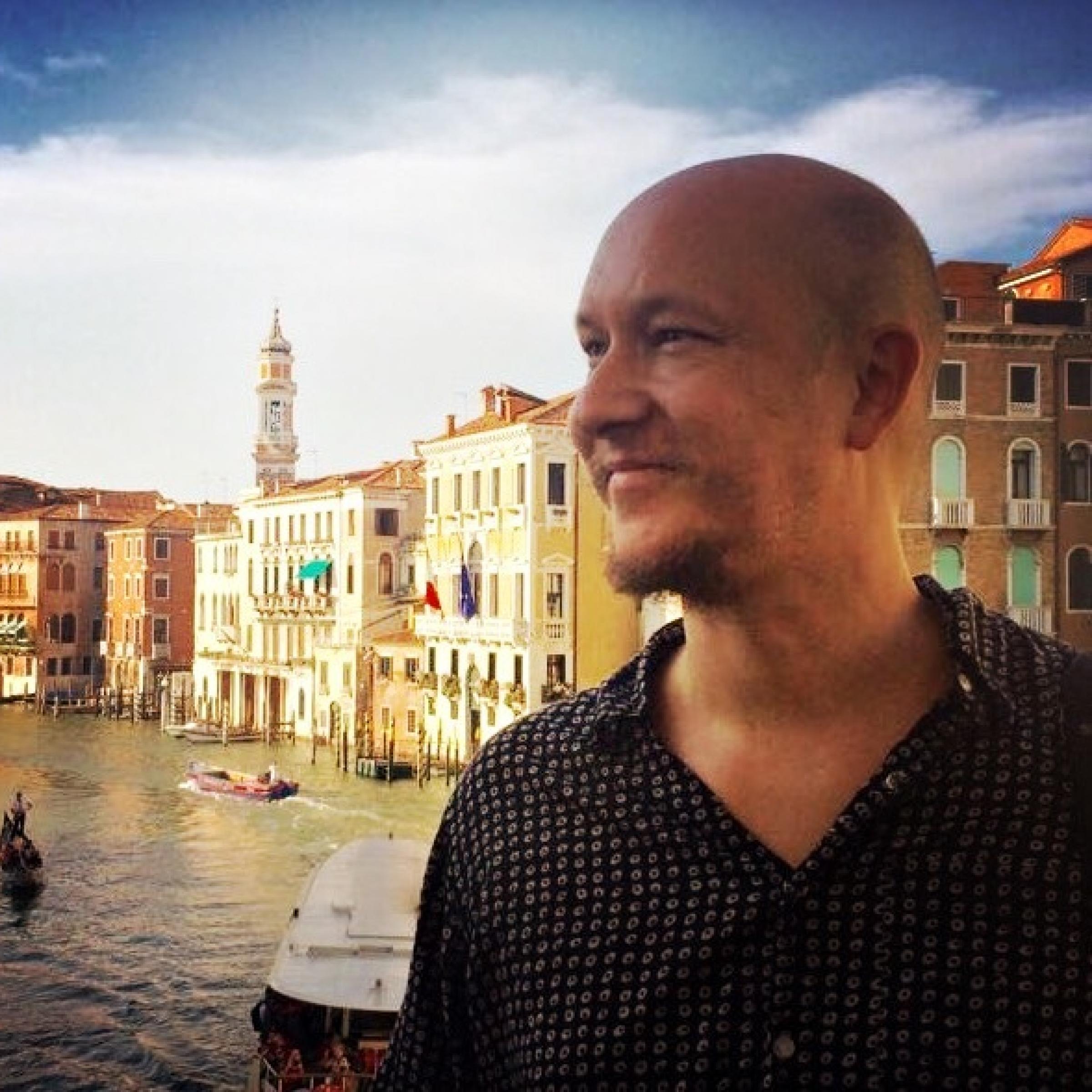 Bjoern Goettlicher auf Recherchereise in Venedig