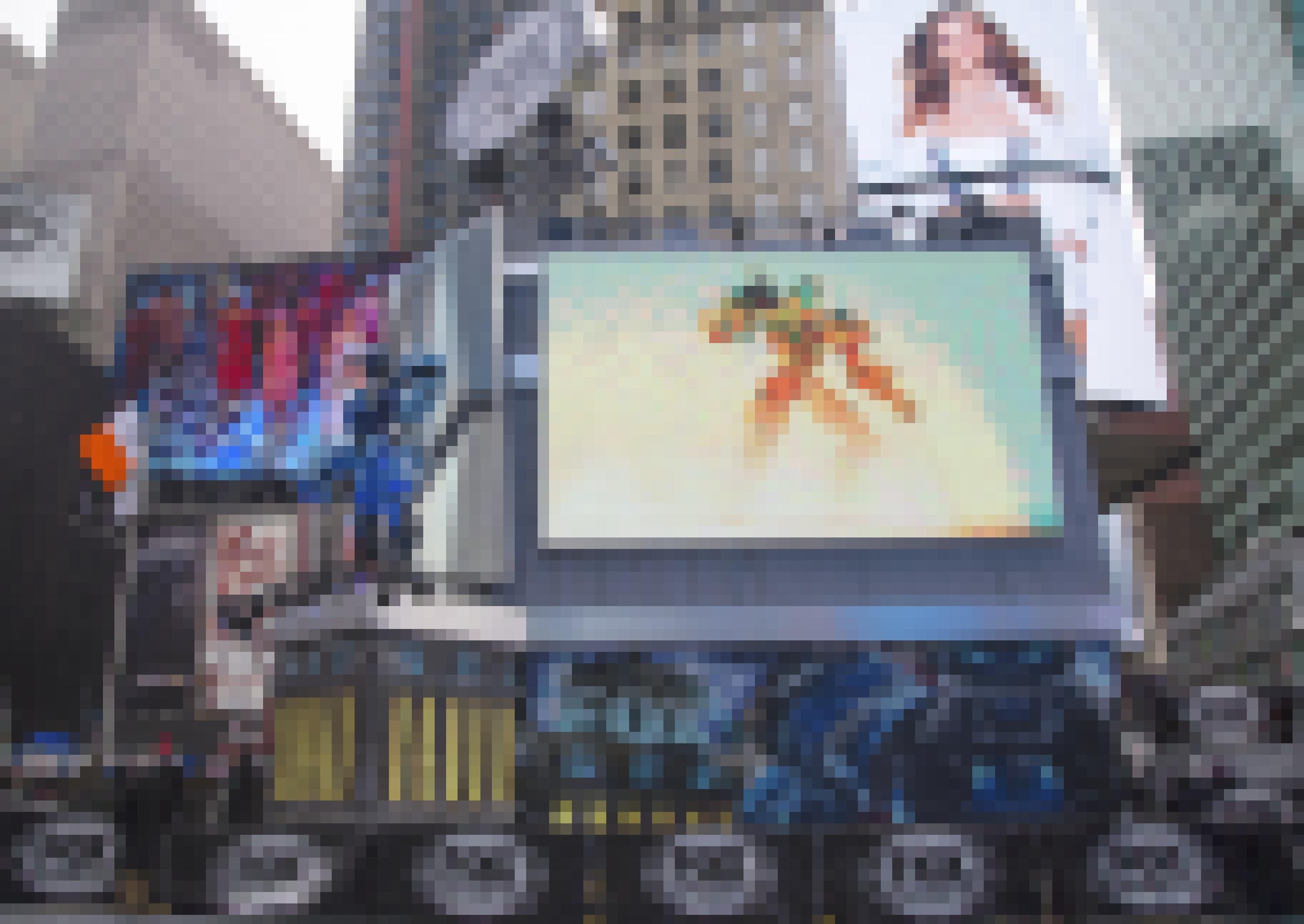 Eine riesige Werbetafel am Times-Square