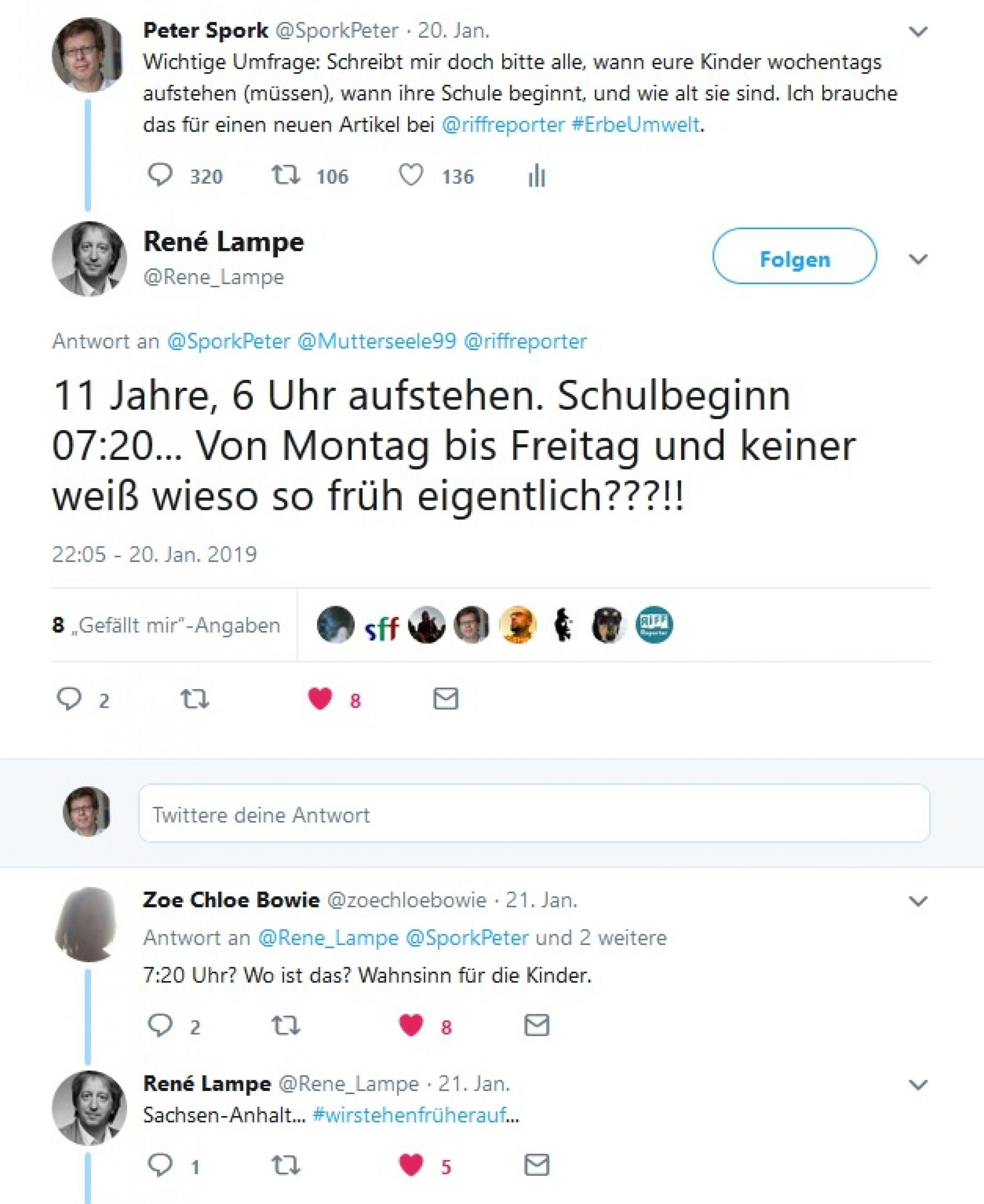 11 Jahre, sechs Uhr aufstehen…