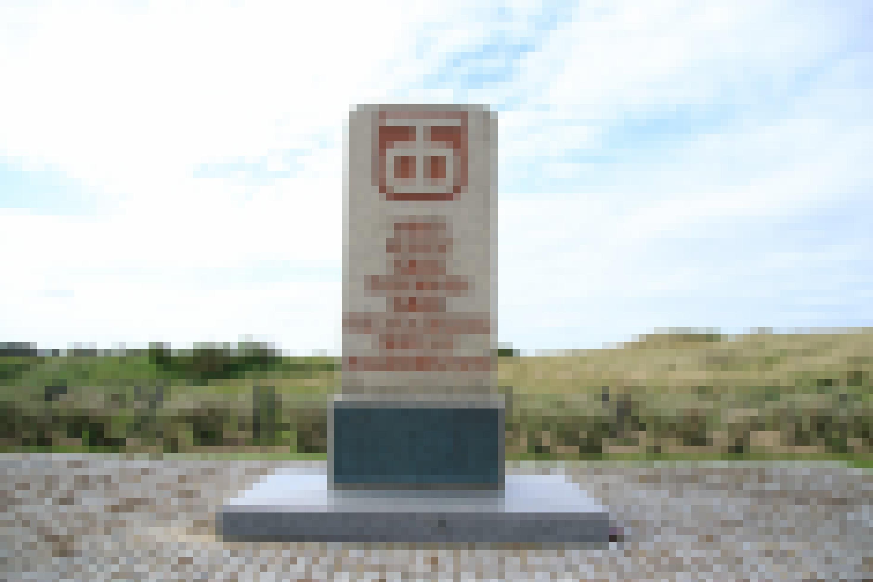 Ein Gedenkstein für die US-Armee 1944 bis 1945