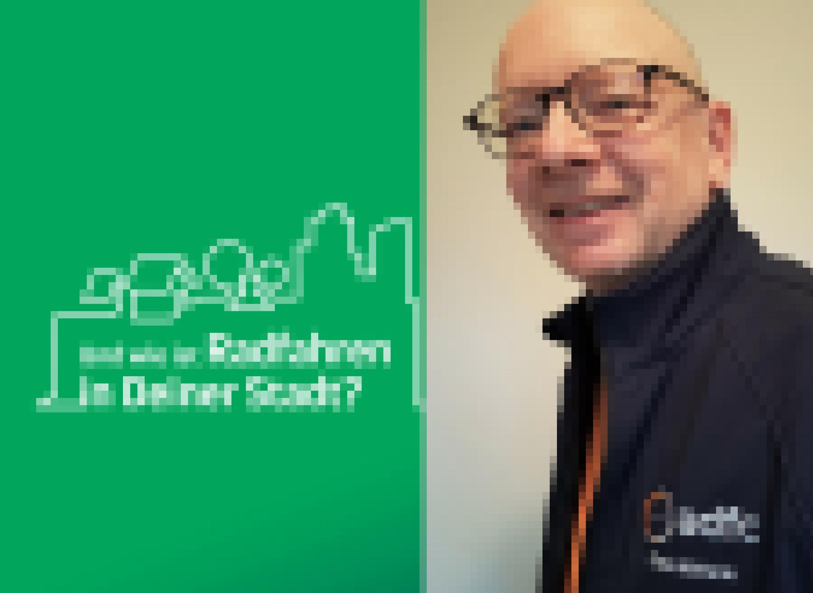 Im linken Bildteil ist unter der symbolischen Metropol-Silhouette zu lesen „Und wie ist Radfahren in Deiner Stadt?“. Der rechte Bildteil zeigt ein Porträt von Klaus Mutterer, ADFC Baden-Baden.