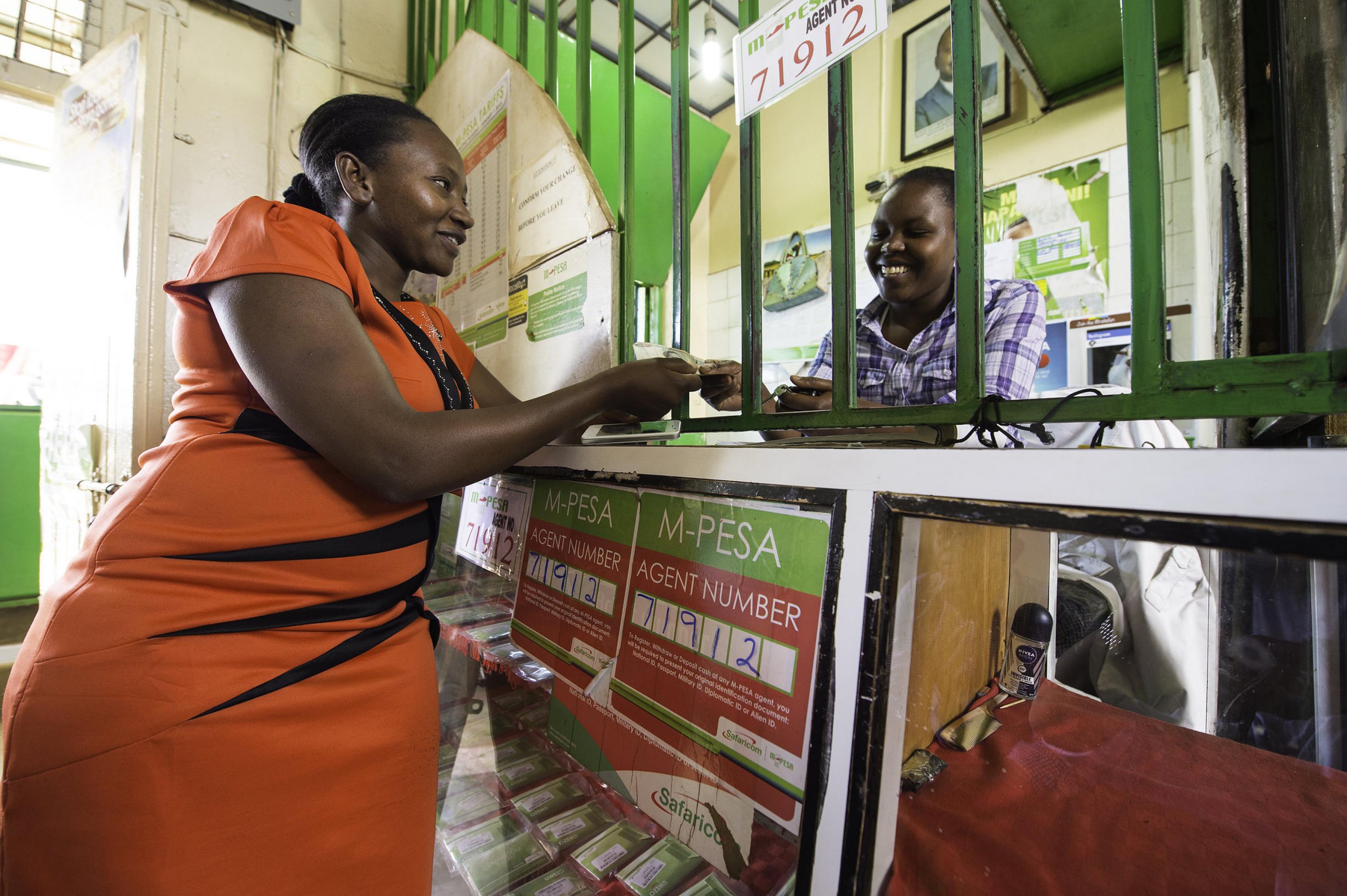 M-Pesa-Schalter von Safaricom in Nairobi.