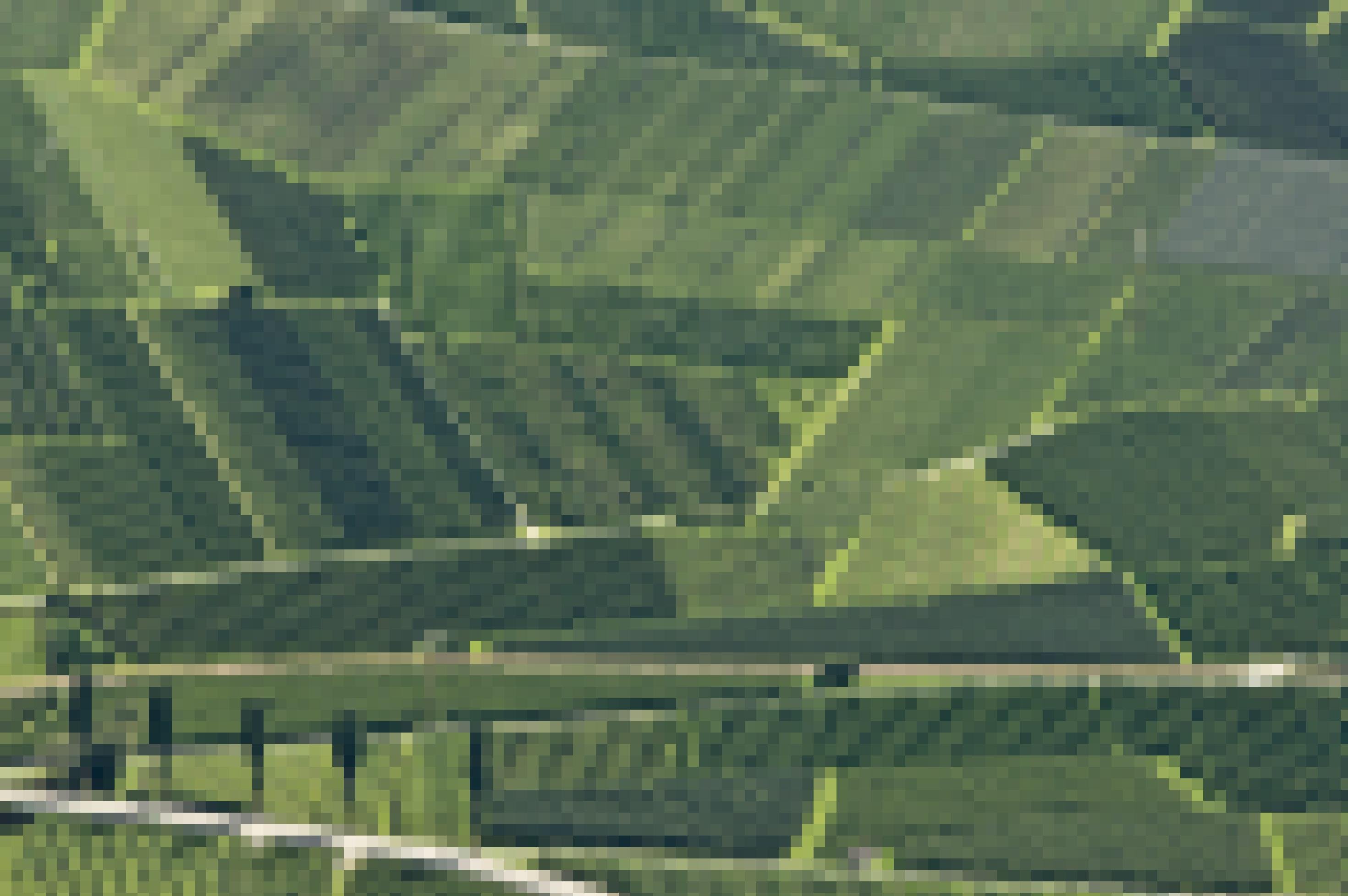 Luftaufnahme eines Bauernhofs