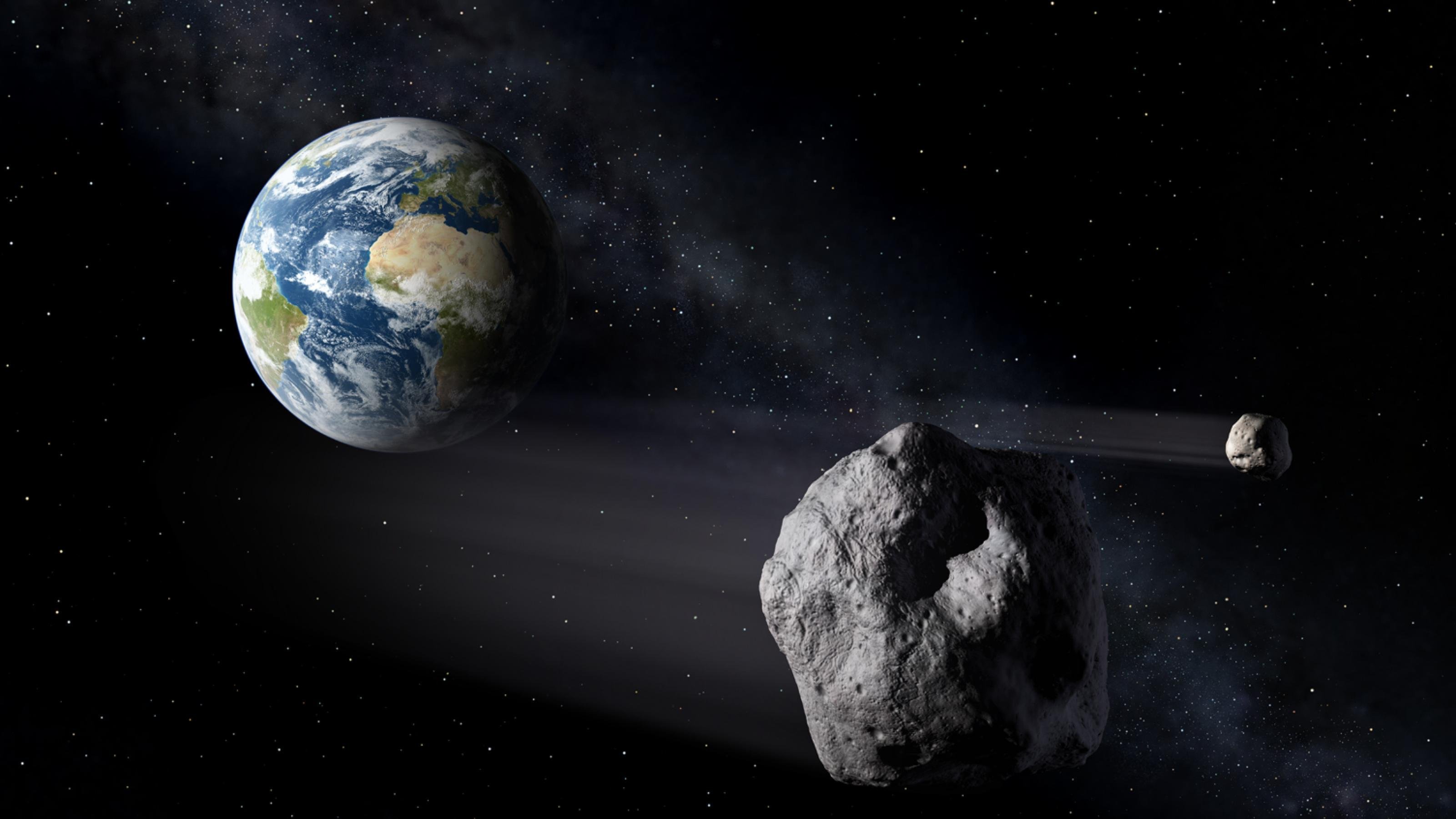 Bahnen der Asteroiden im Sonnensystem.