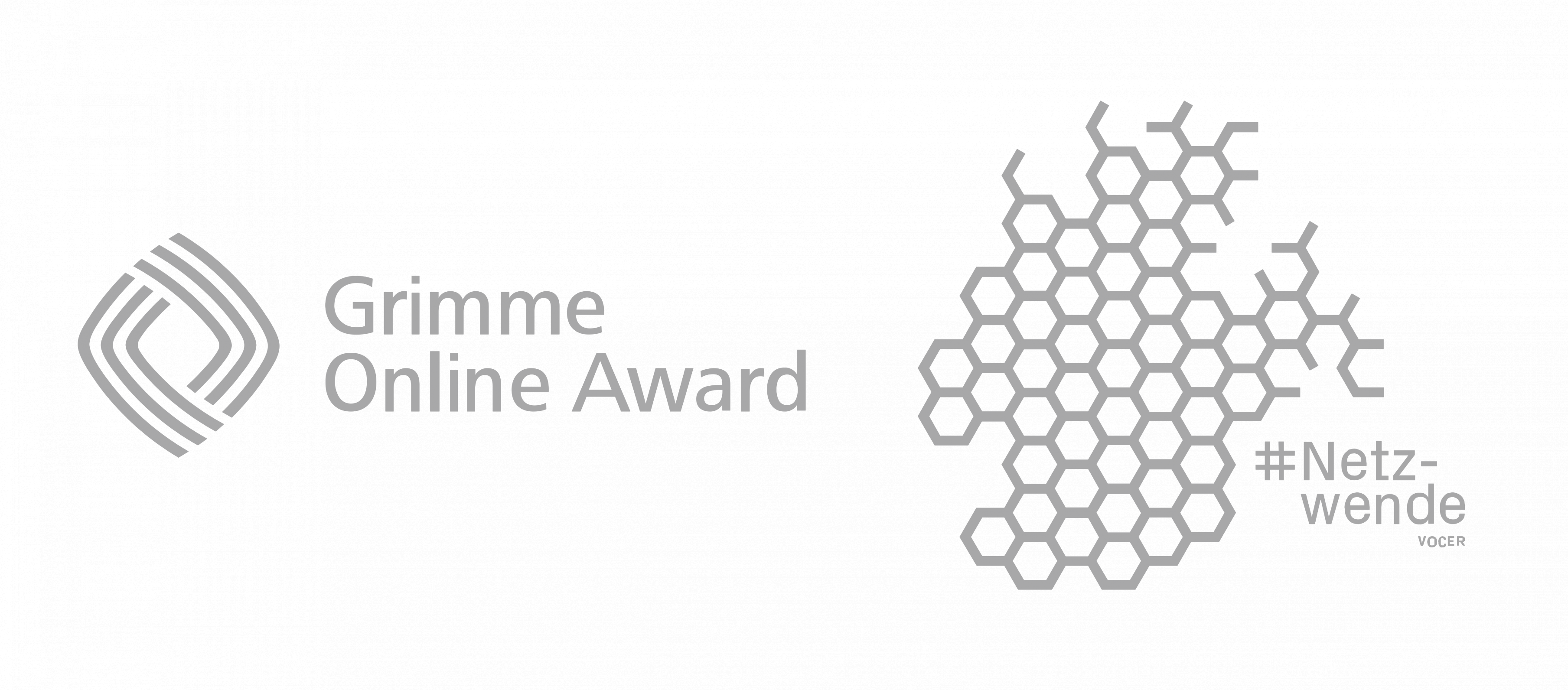 Logos: Grimme Online Award 2018 & VOCER #NETZWENDE-Award 2017