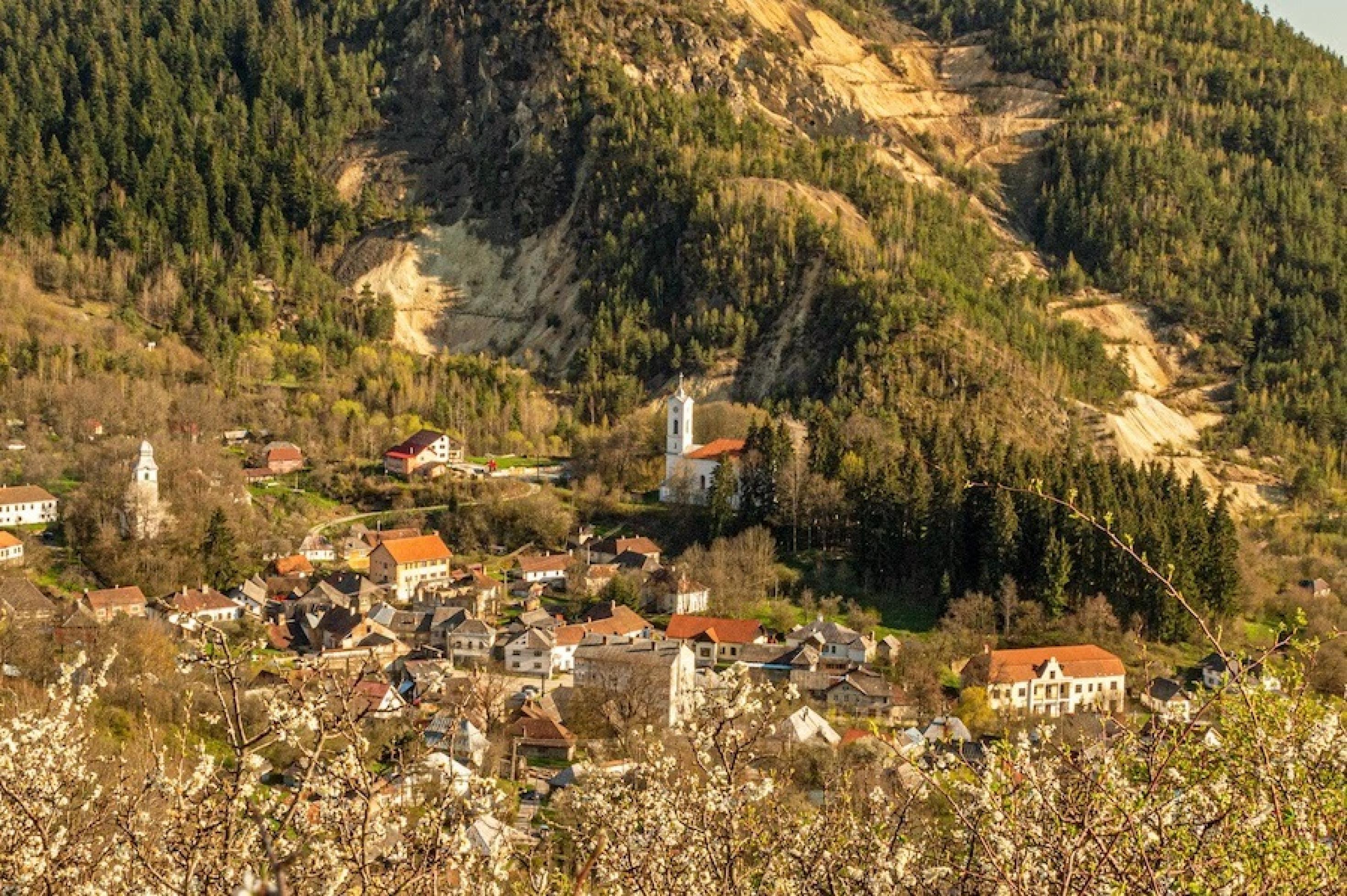 Bergbaulandschaft von Rosia Montana