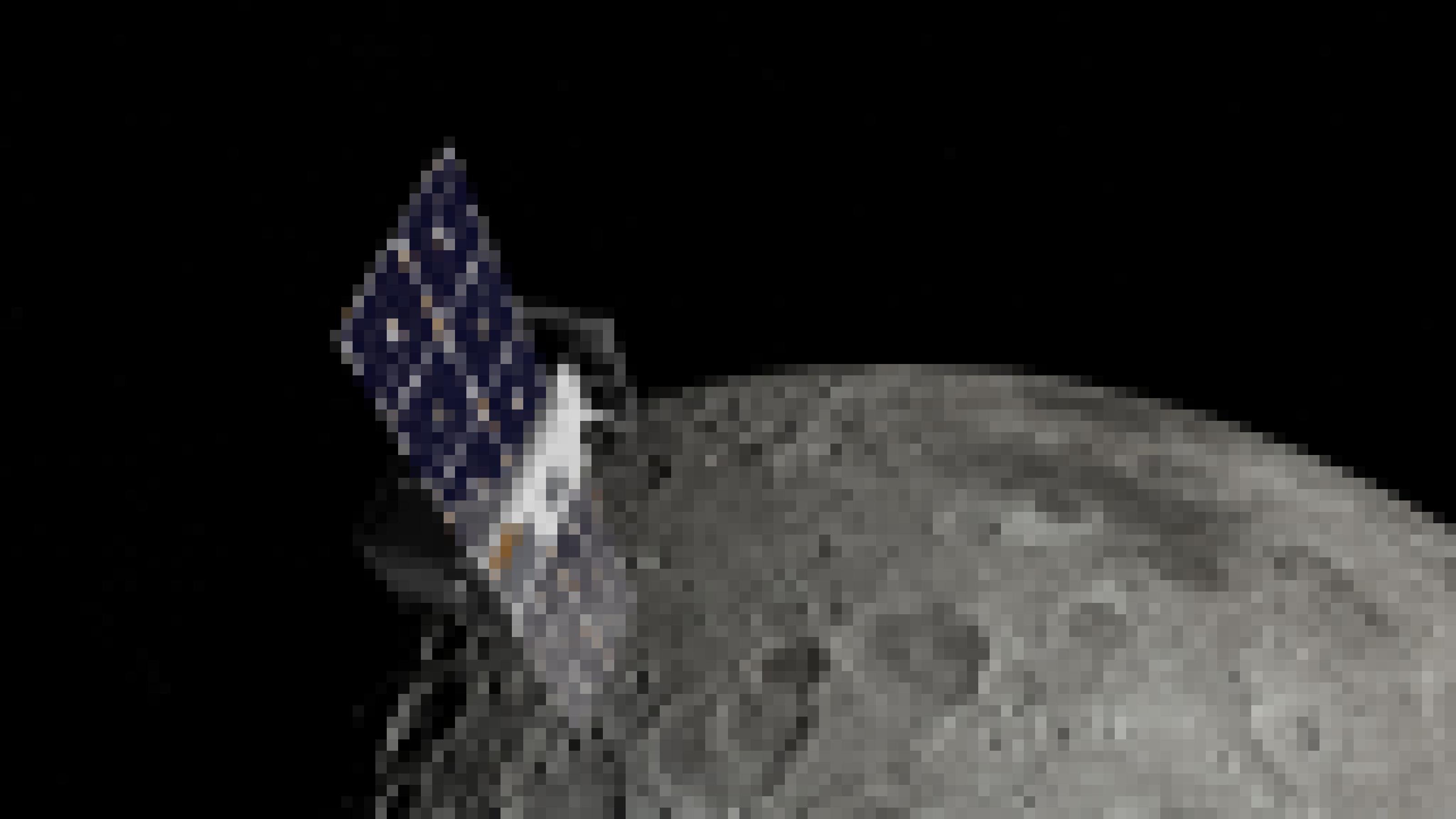 Eine Weltraum-Illustration, auf der eine Raumsonde (links) names Capstone am Mond (großflächig im Hintergrund) vorbeiflliegt.