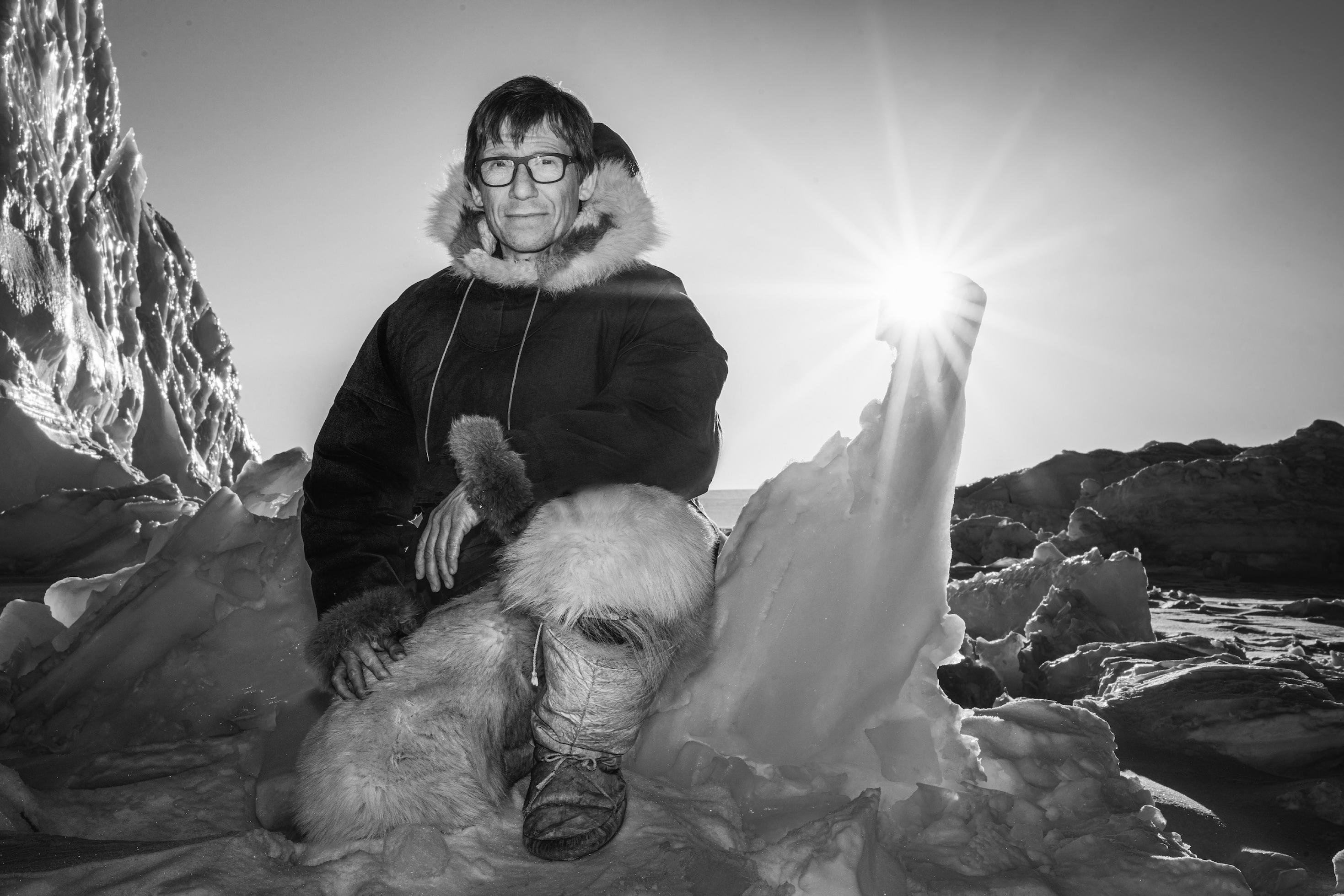 Carsten Egevang im Eis auf Grönland