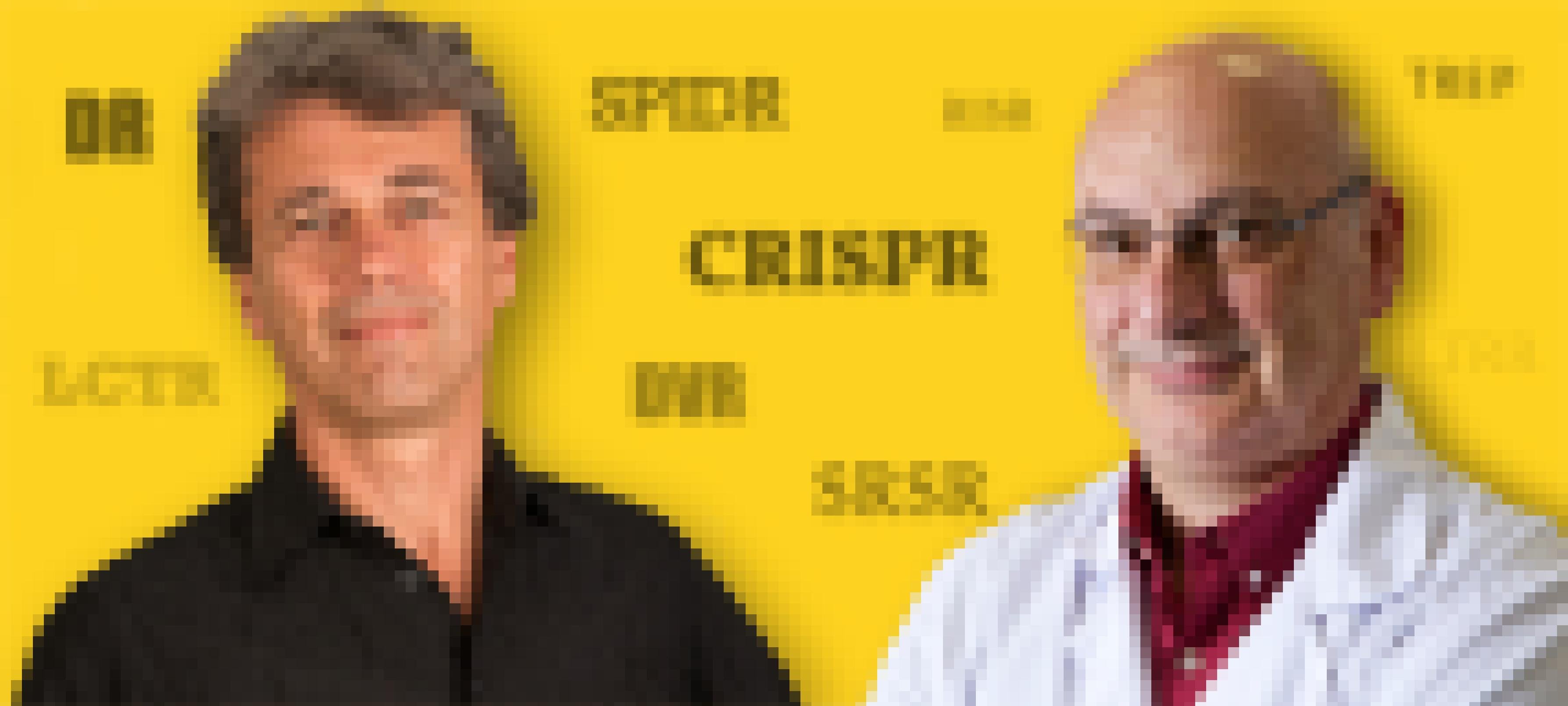 Ruud Jansen (li) und Francisco Mojica (re.) waren sich einig, dass sie einen neuen, prägnanten Namen brauchten, um all die anderen Bezeichnungen zu ersetzen. Vor CRISPR gab es Abkürzungen wie LCTR, DR, DVR, LTRR, TREP, SPIDR, SRSR.