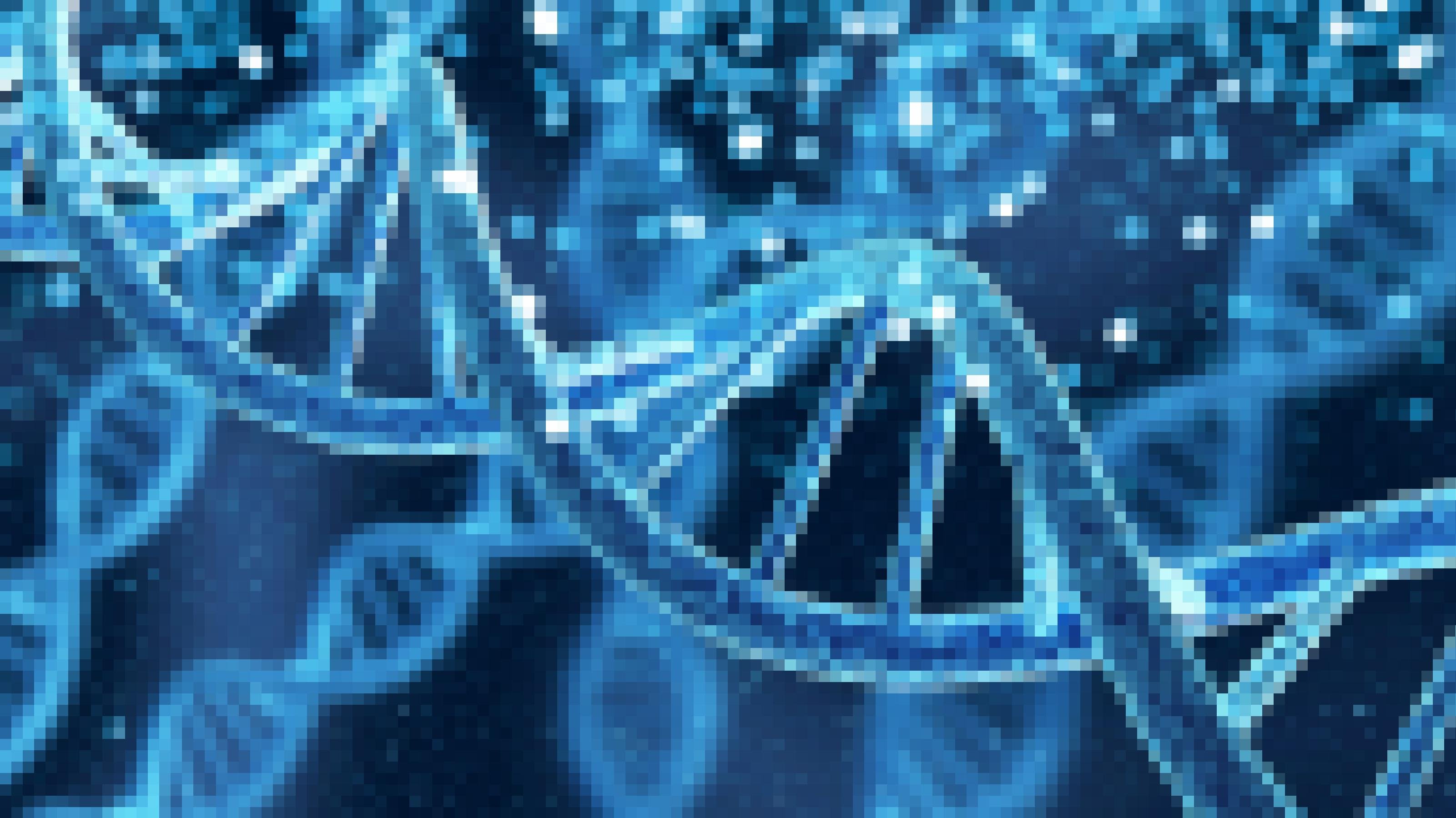 Das Foto zeigt die in Blautönen gehaltene Illustration eine DNA-Spirale – dem Träger der Erbinformation. Heutzutage können Forschende deren komplette Buchstabenfolge entziffern und herauslesen, wer von wem abstammt und ob es gemeinsame Vorfahren gab.