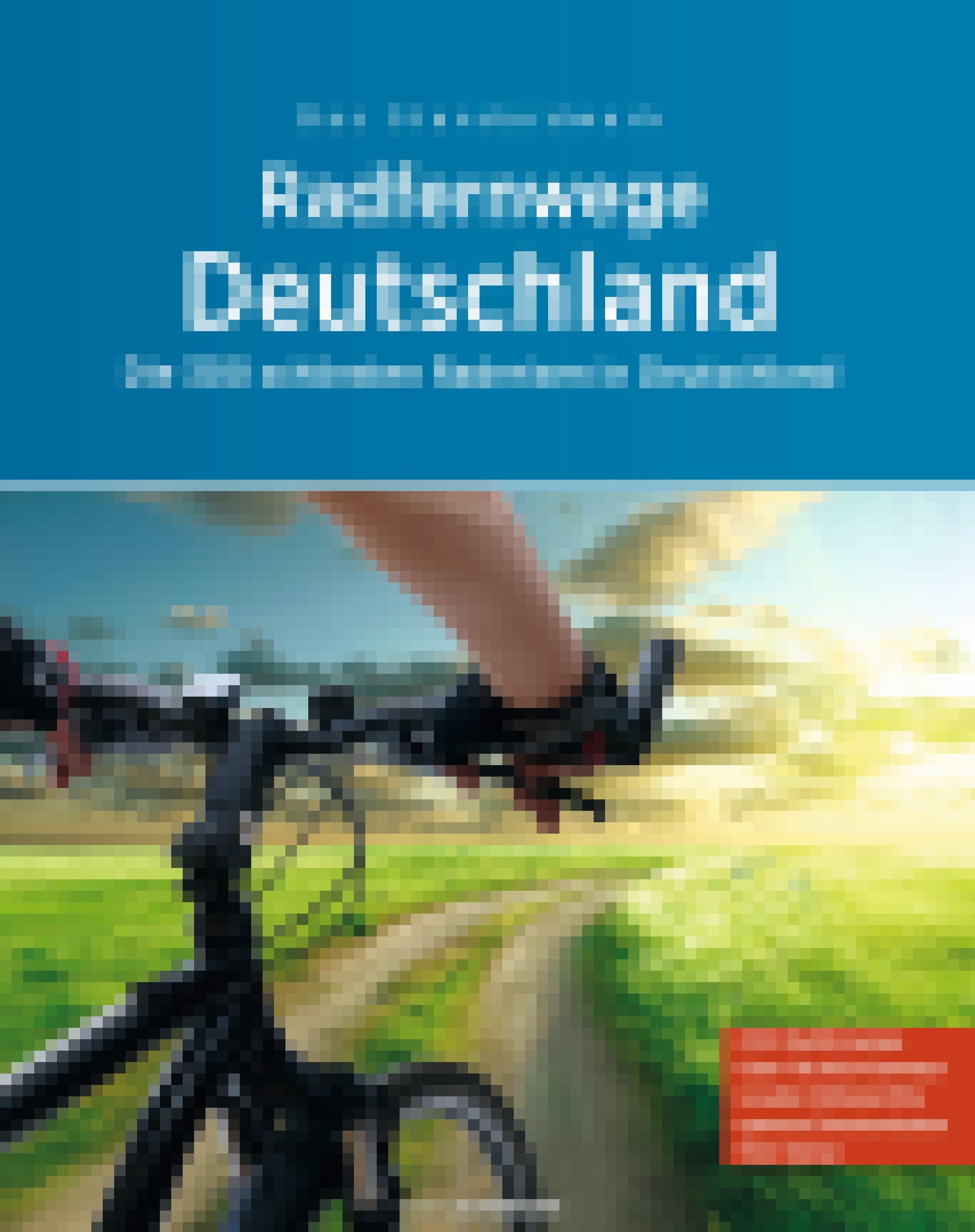Cover des Buchs „Radfernwege Deutschland“.