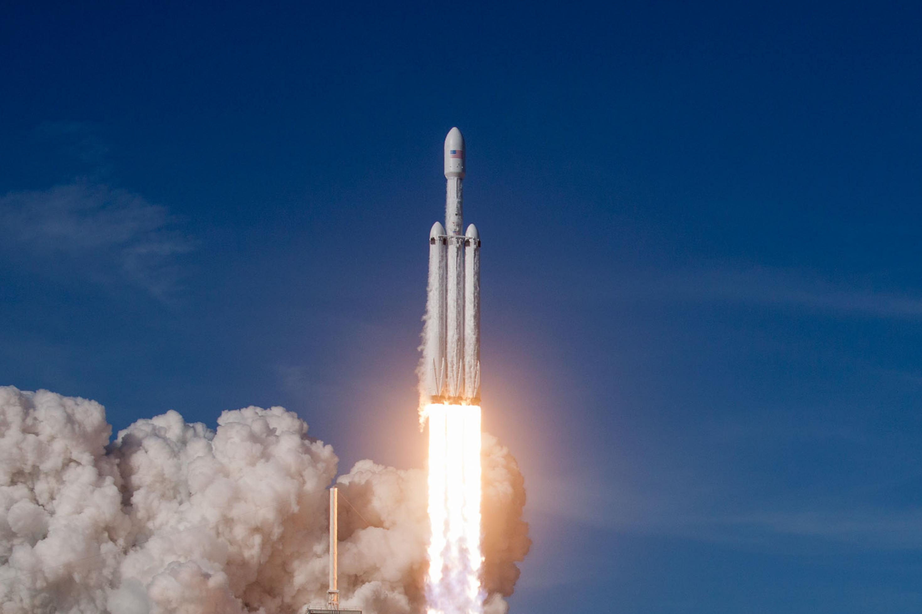 Start der Falcon Heavy
