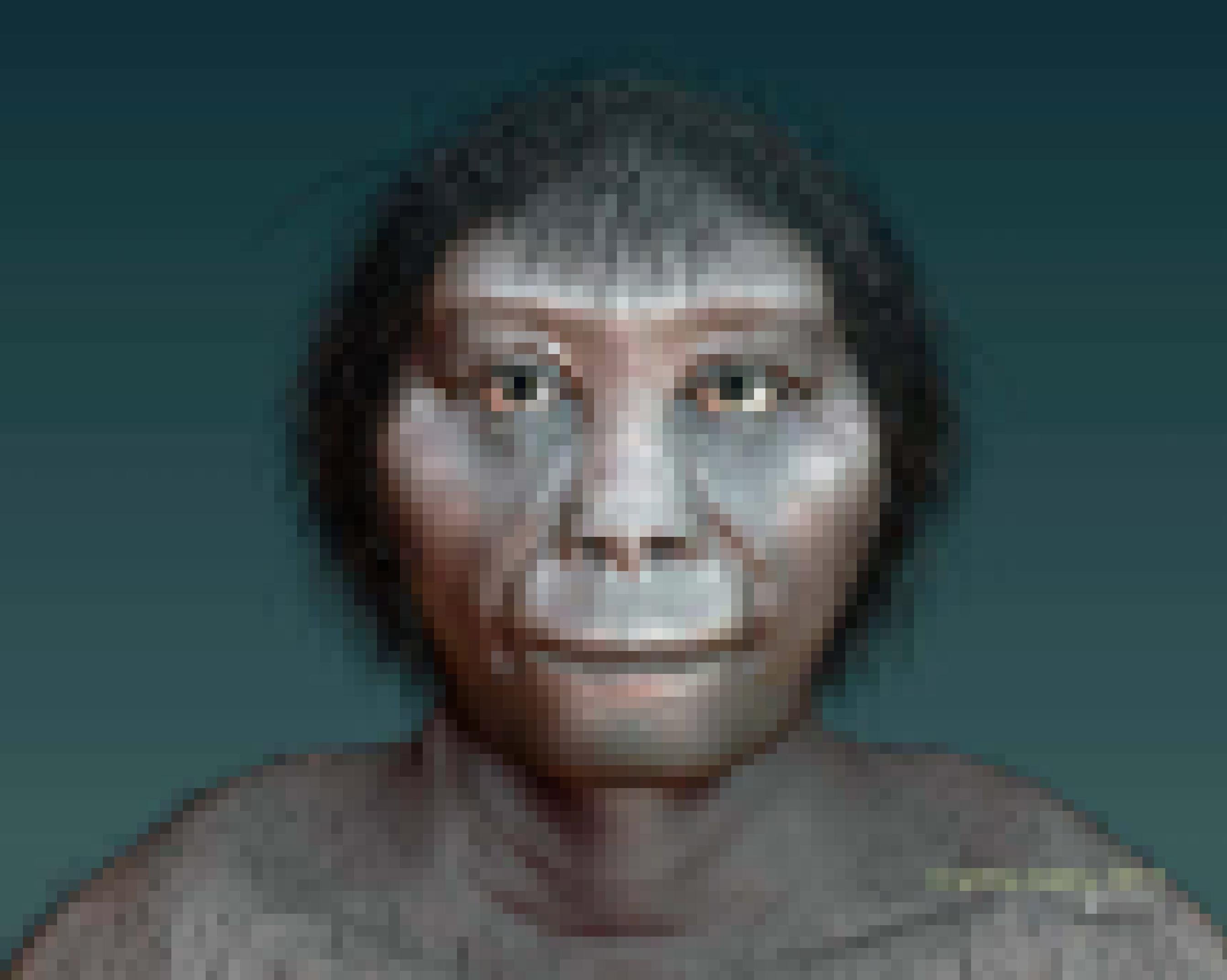 Gezeigt wird die künstlerische Darstellung des Zwergmenschen Homo floresiensis, auch Hobbit genannt. Sein Gesicht wirkt rundlich und sehr urtümlich. Neuen Forschungen von Wissenschaftlern der Australian National University zufolge könnte es sich bei dem Wesen um eine Geschwister-Art des Frühmenschen Homo habilis handeln.
