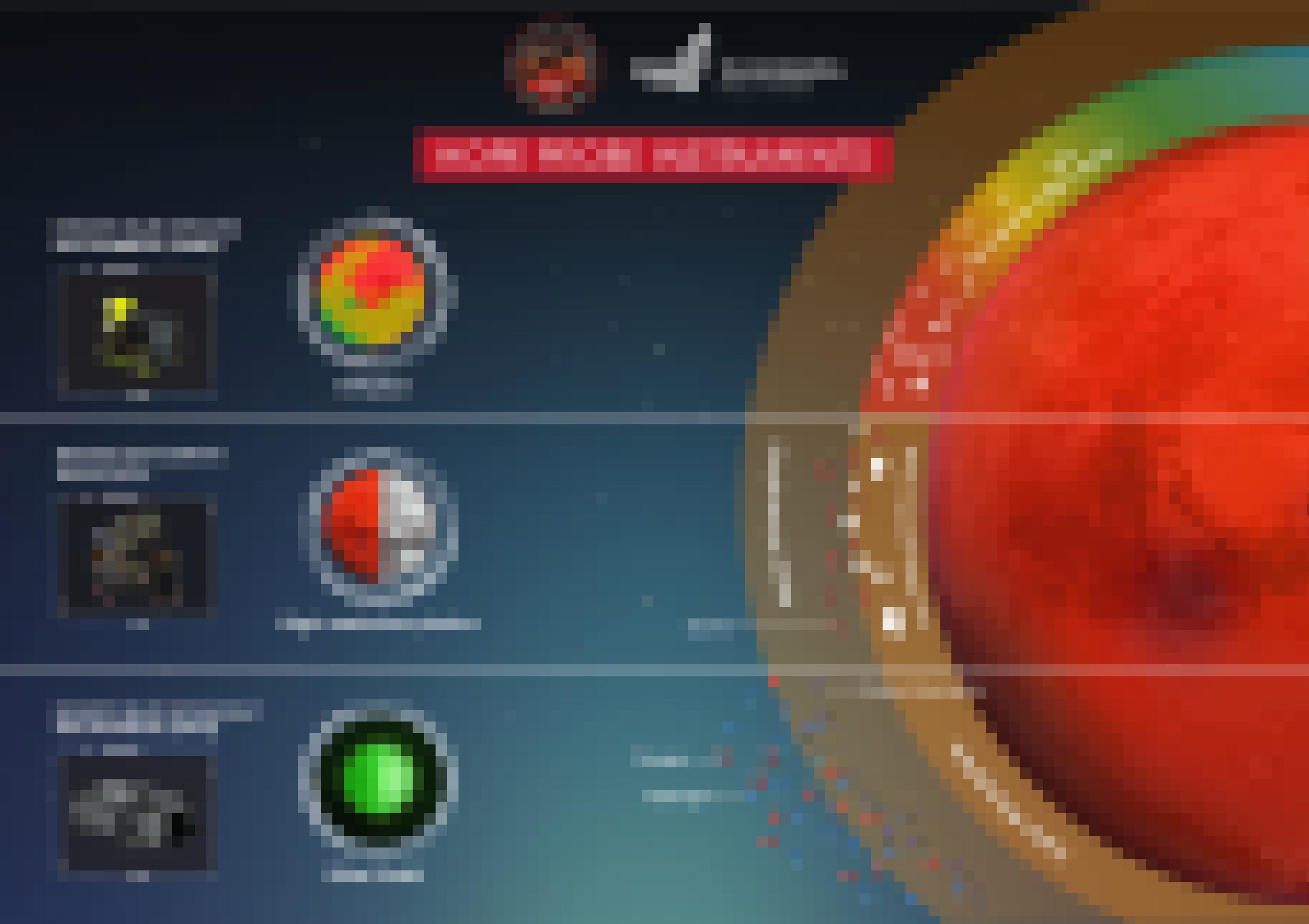 Eine Grafik zeigt den Mars und die drei Instrumente der Sonde Al Amal (Hope) was sie jeweils in der Atmosphäre des Mars messen sollen (Details im Haupttext).