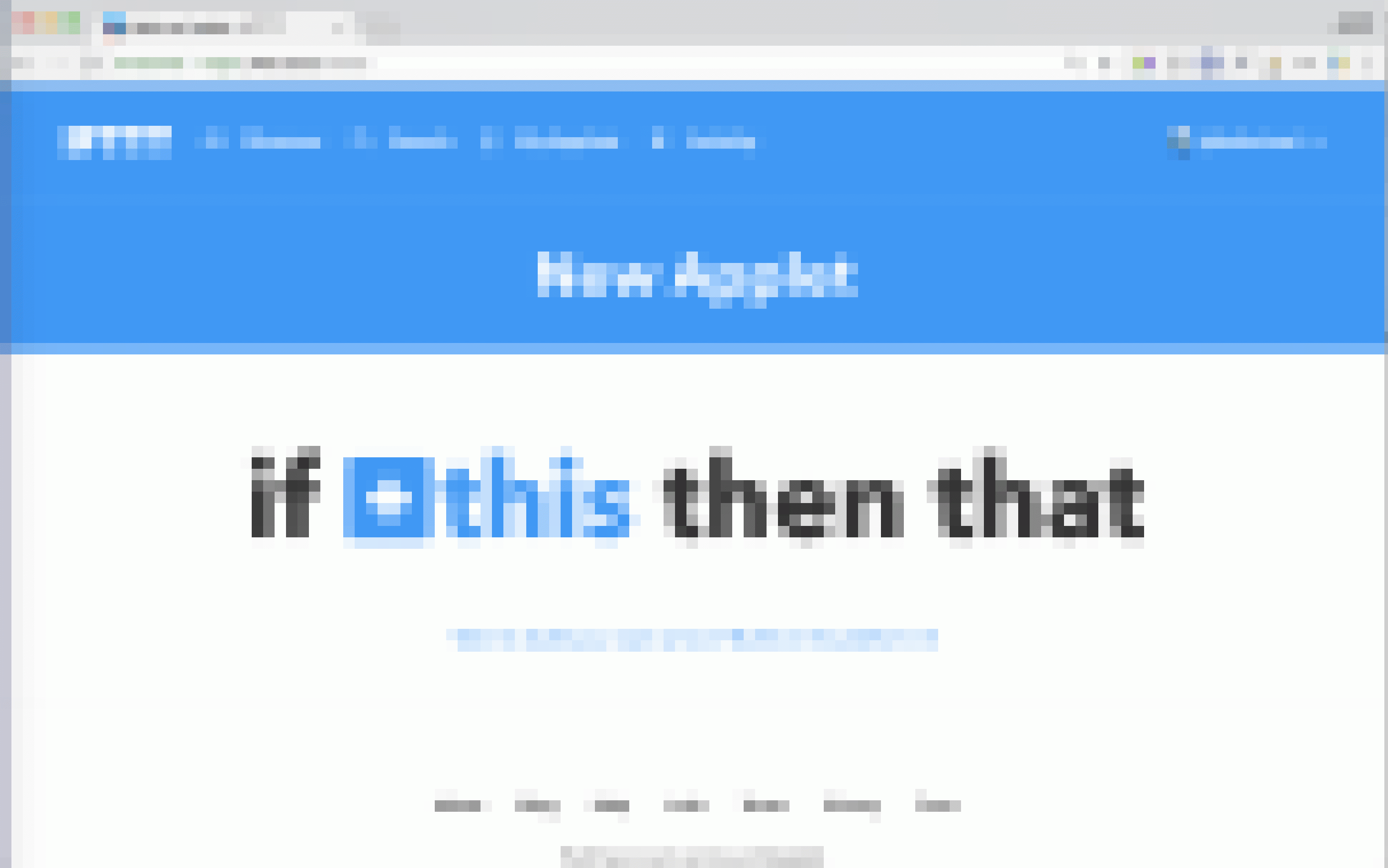 Screenshot ifttt.com mit folgender Schrift: „If this then that“