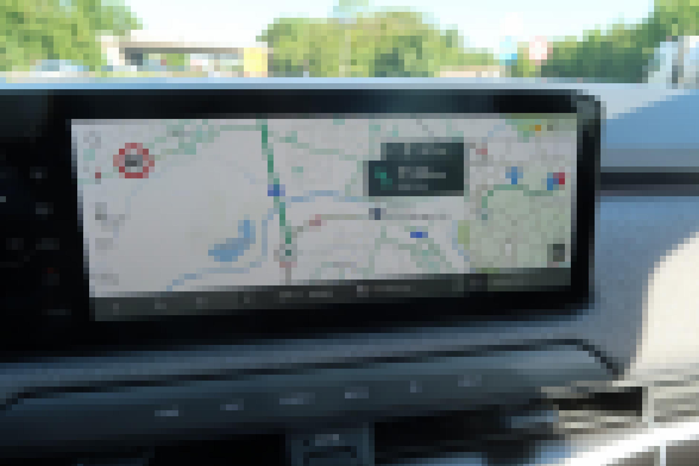 Hauptbildschirm im Kia EV3 zeigt Navi an