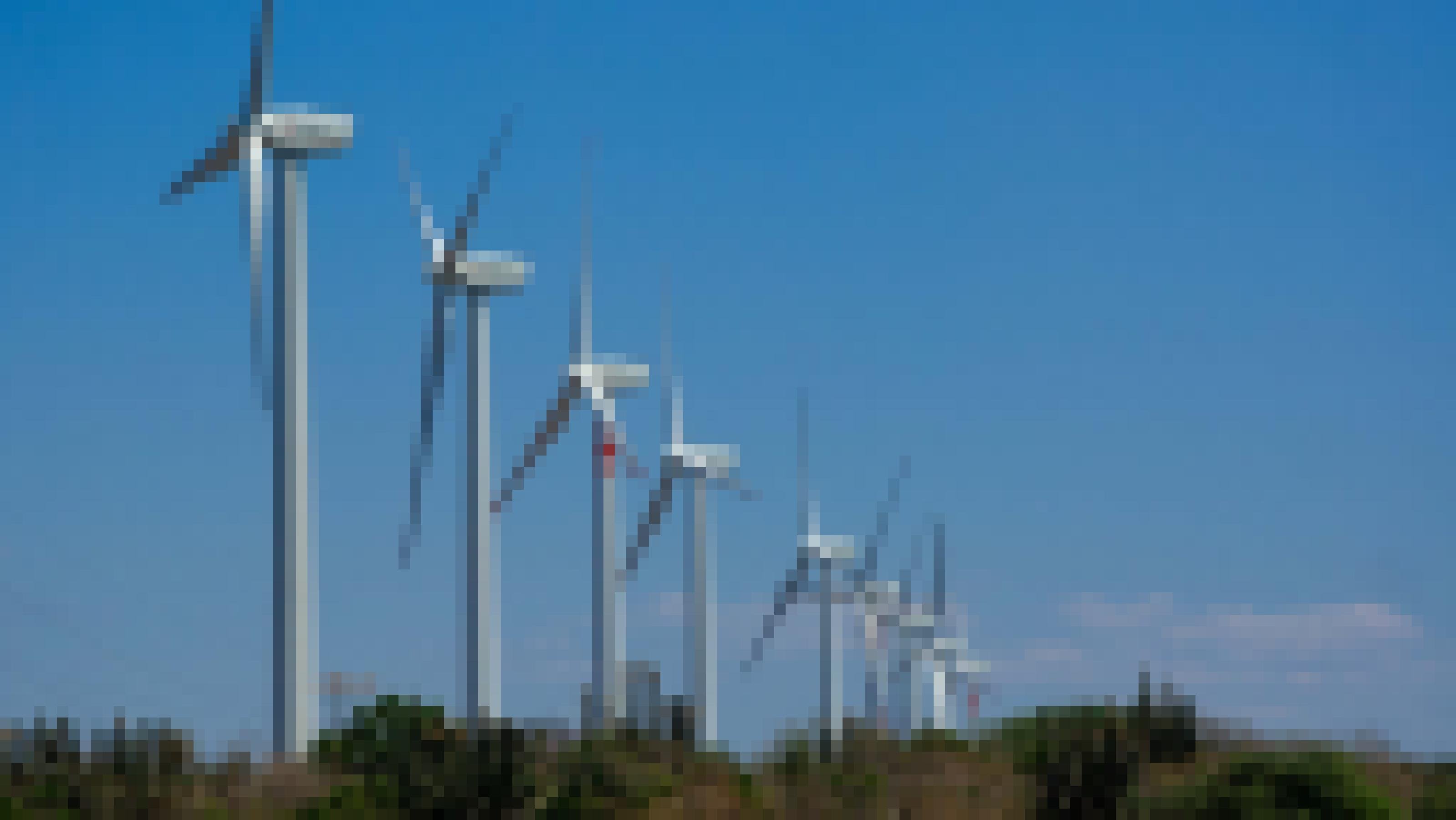 Windpark an der südmexikanischen Landenge von Tehuantepec