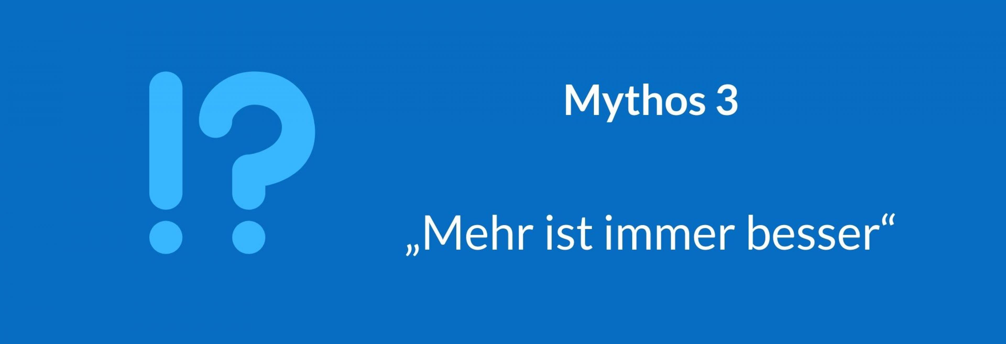 Die Grafik beschreibt ein häufiges Missverständnis: Intensivere Behandlungen oder höhere Dosierungen helfen nicht immer besser.