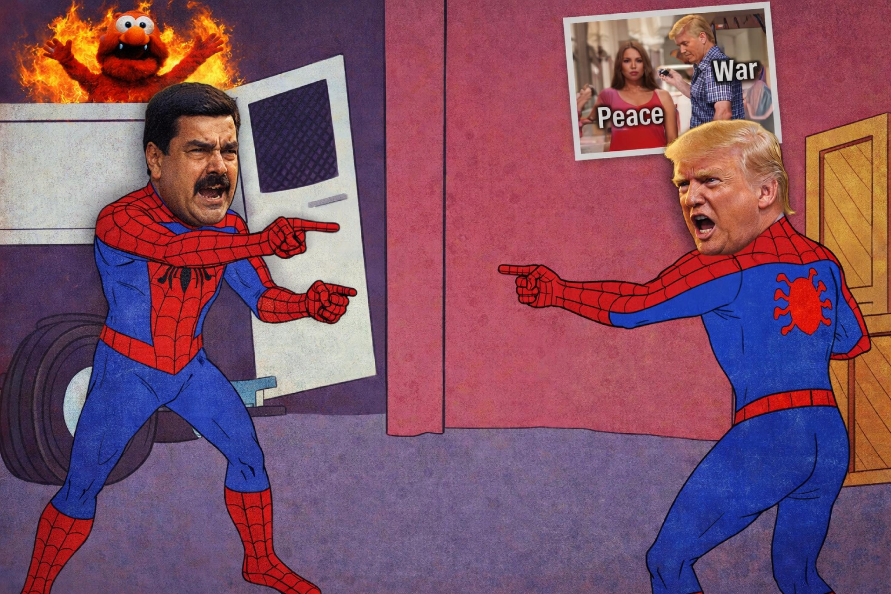 KI-generiertes Meme über Trump und Maduro