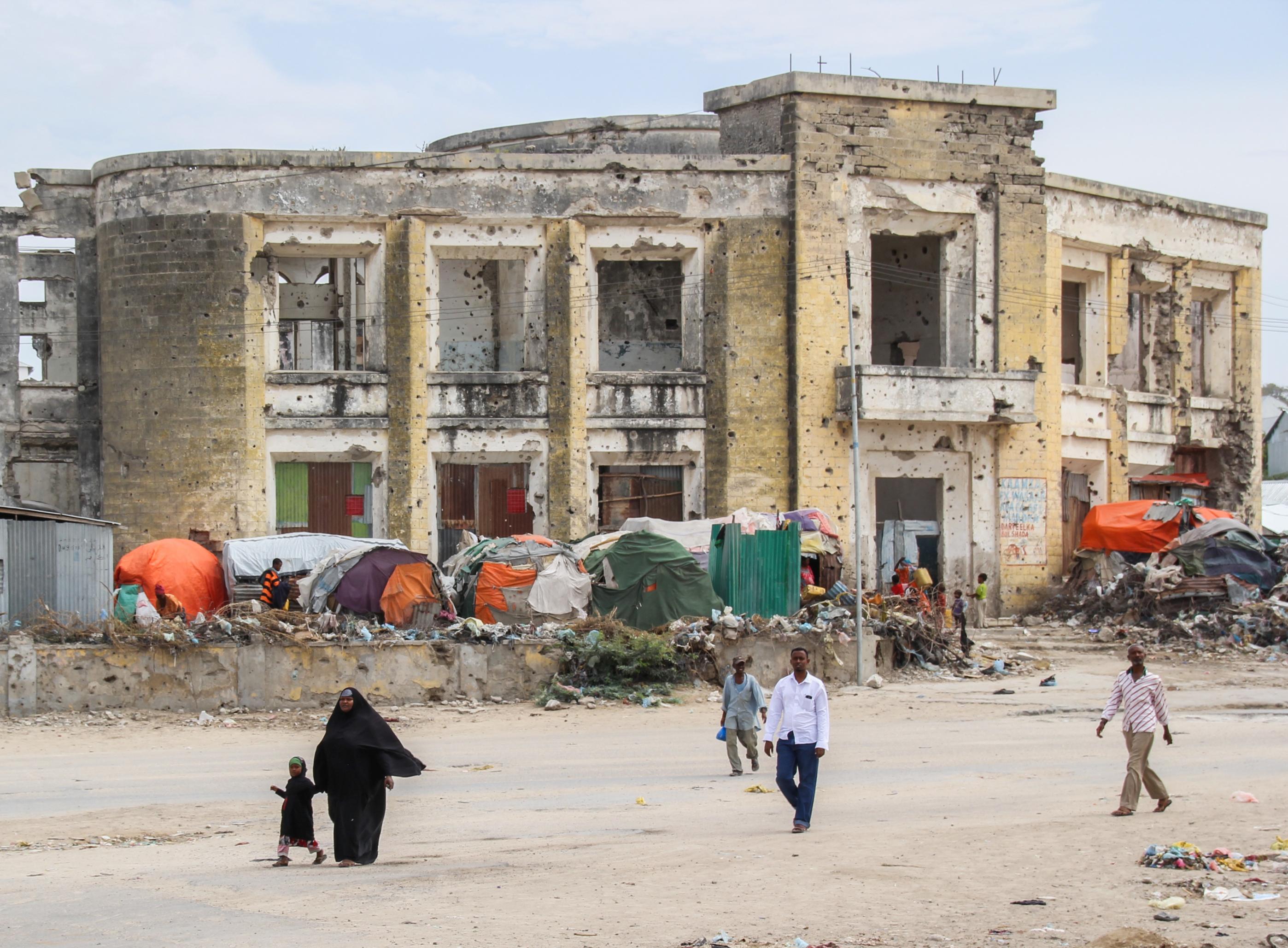 Straßenszene in der Innenstadt von Mogadischu.