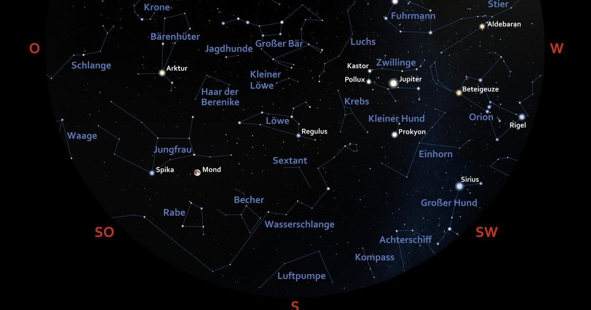 Sternenhimmel im April: Venus, Mond und Lyriden-Meteorstrom