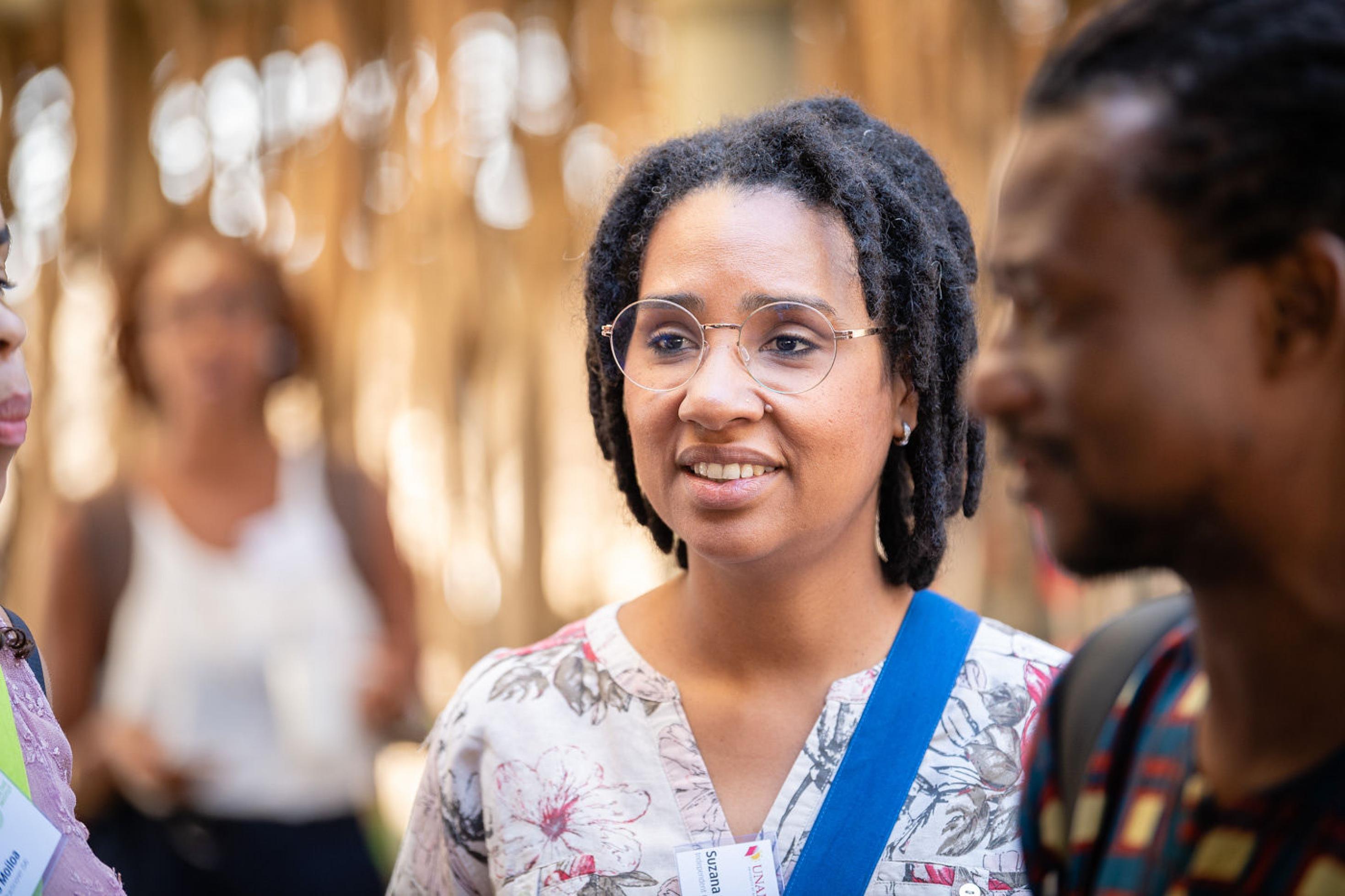 Portraetfoto von Suzana Sousa bei den Museumsgesprächen