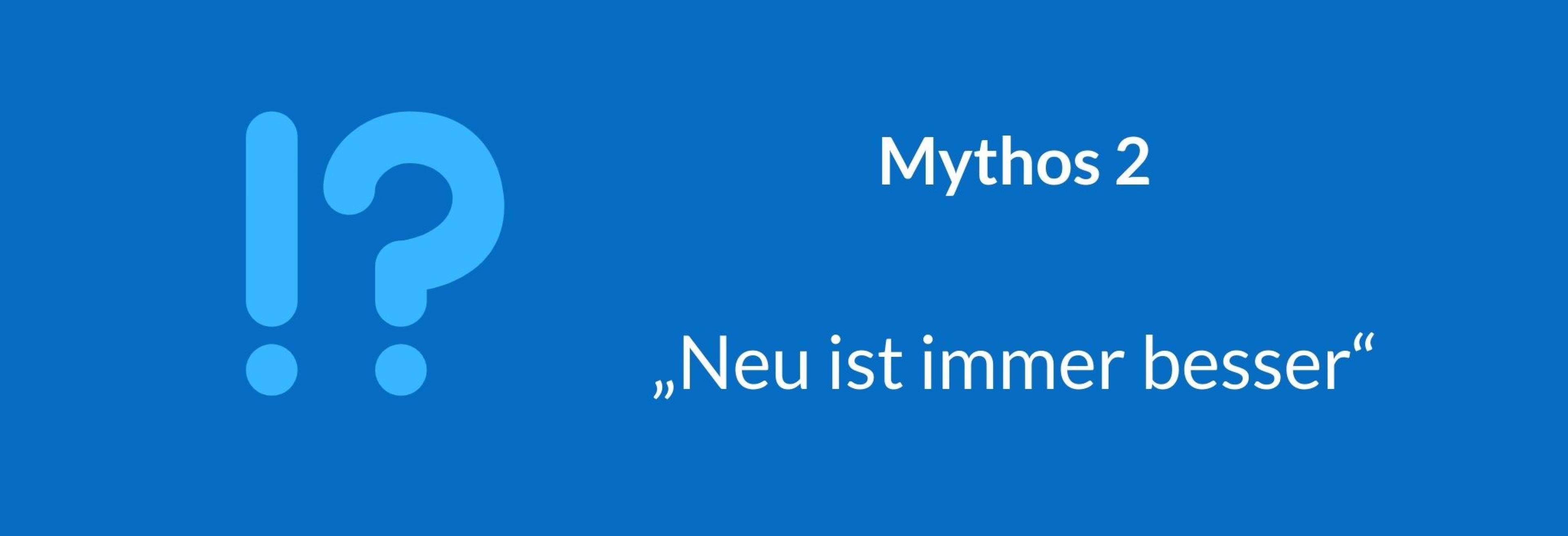 Die Grafik beschreibt das zweite von drei Missverständnissen bei der Bewertung von Behandlungen: „Neue Mittel sind immer besser“