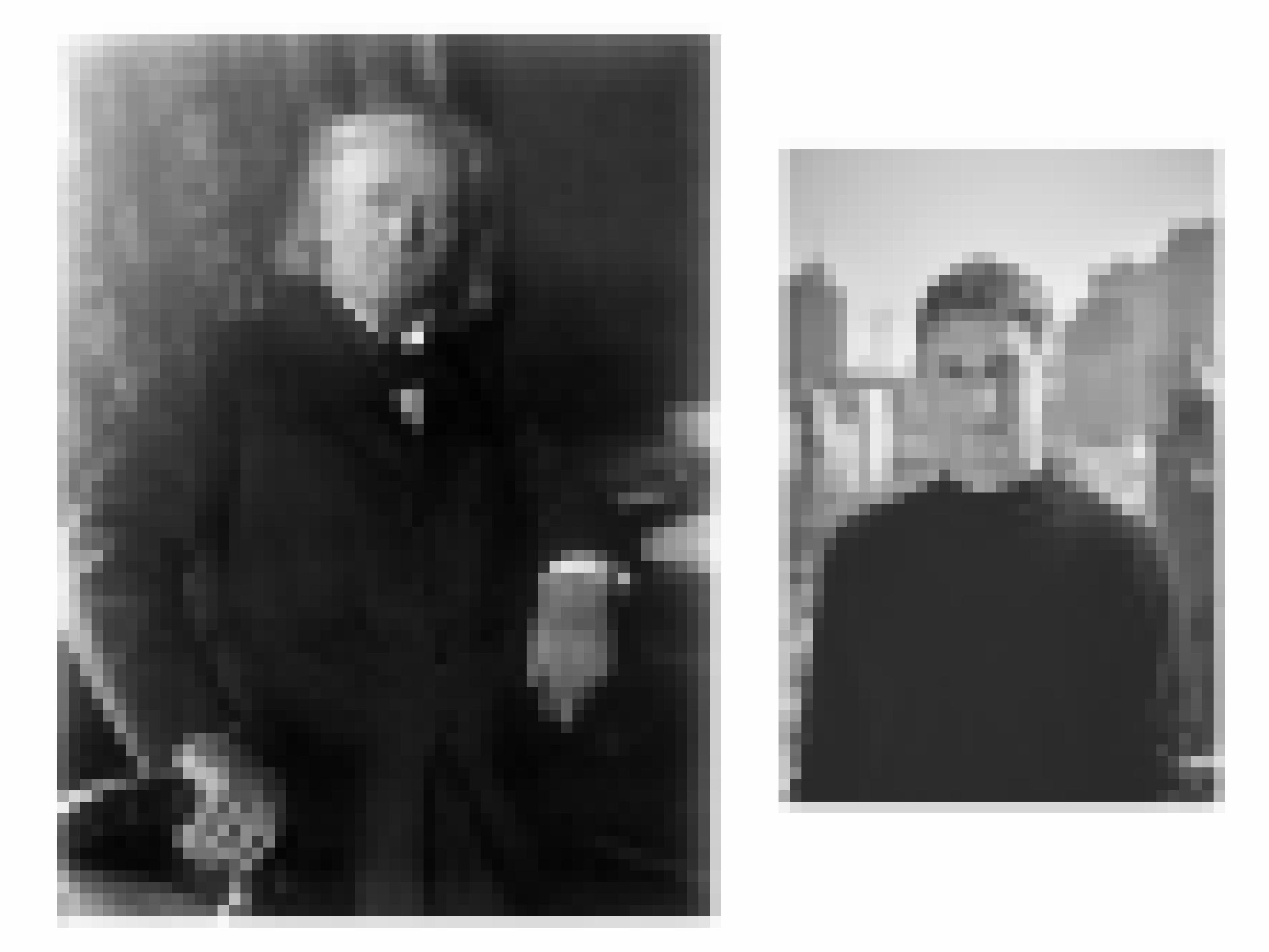 Portraitfotos der beiden, Neumayer hat wallendes Haar und schaut träumerisch drein, Struck kurze Haare und einen eher strengen Blick.