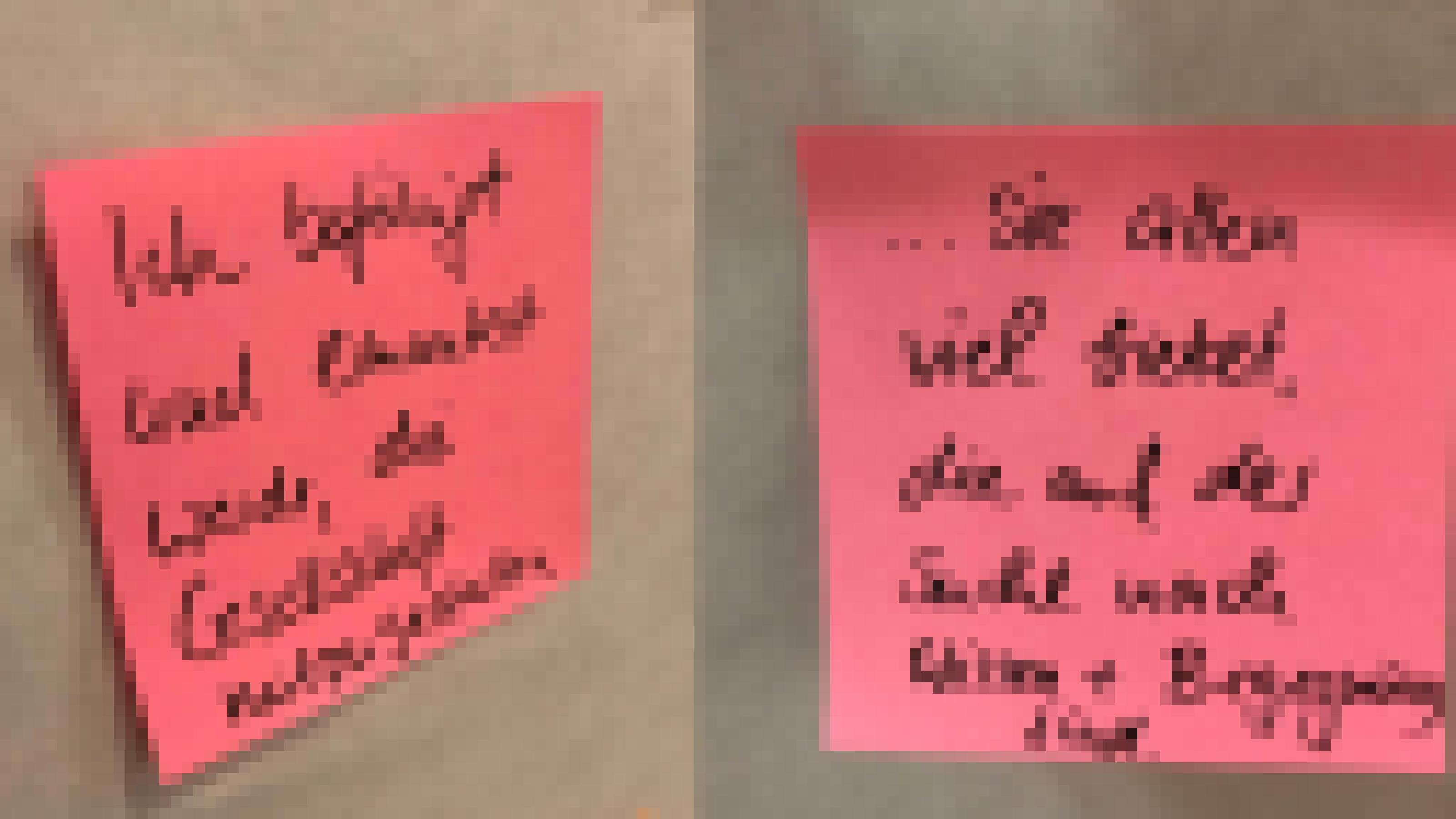 Antworten der Bibliotheksnutzerinnen und -nutzer auf pinken Post Its.
„Die Bibliothek ist mein Ort, weil…“
„… ich befähigt und ermuntert werde, die Gesellschaft mitzugestalten“
„… sie allen viel bietet, die auf der Suche nach Wissen + Begegnung sind“